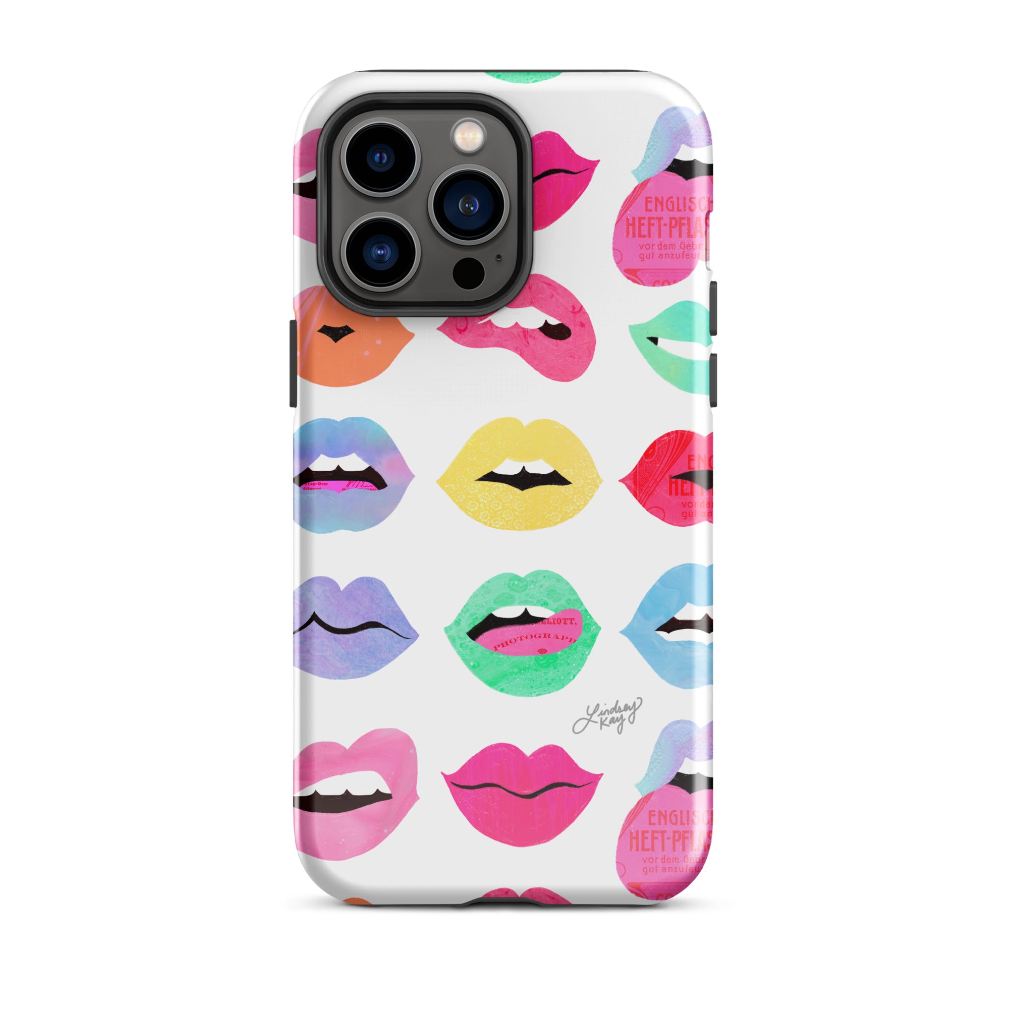 Labios de amor arcoíris - Funda resistente para iPhone®