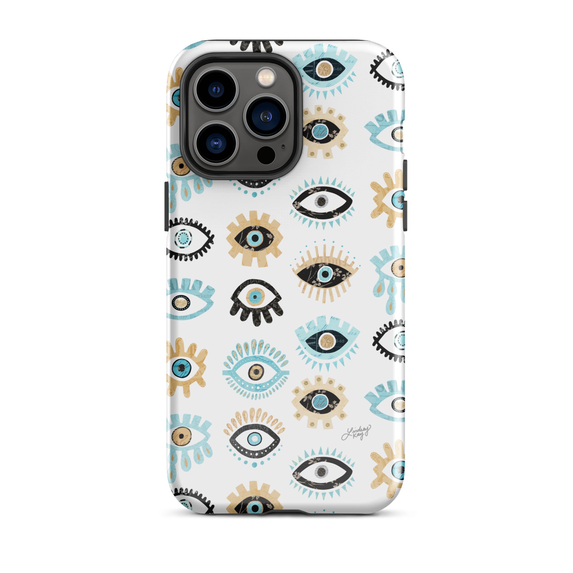 Patrón de mal de ojo - Funda resistente para iPhone®