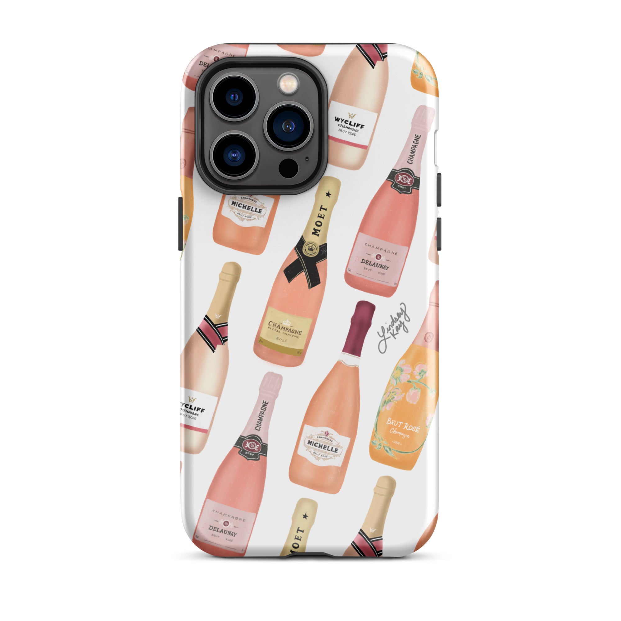 Botellas de champán rosa - Funda resistente para iPhone®