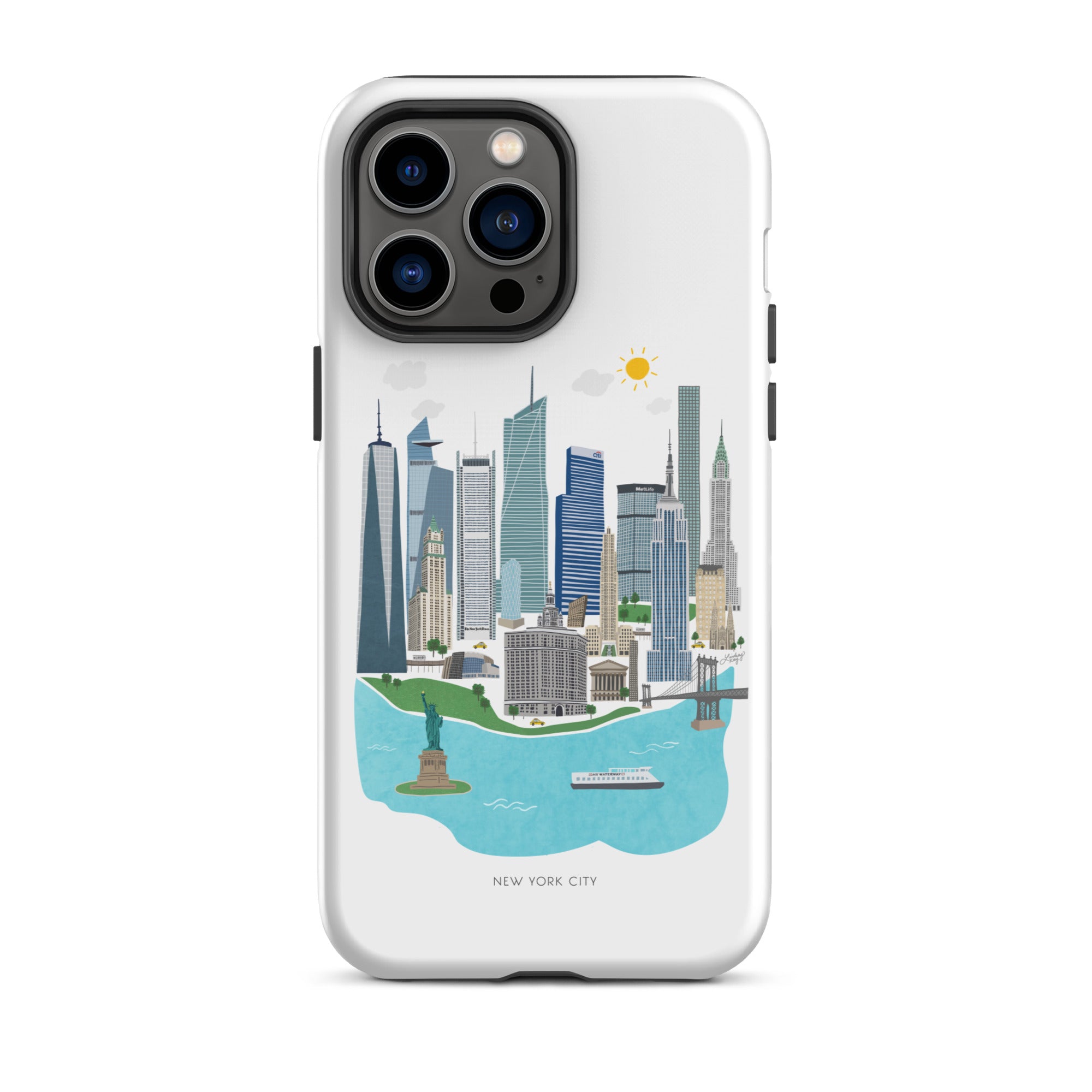 Horizonte de la ciudad de Nueva York - Funda resistente para iPhone®
