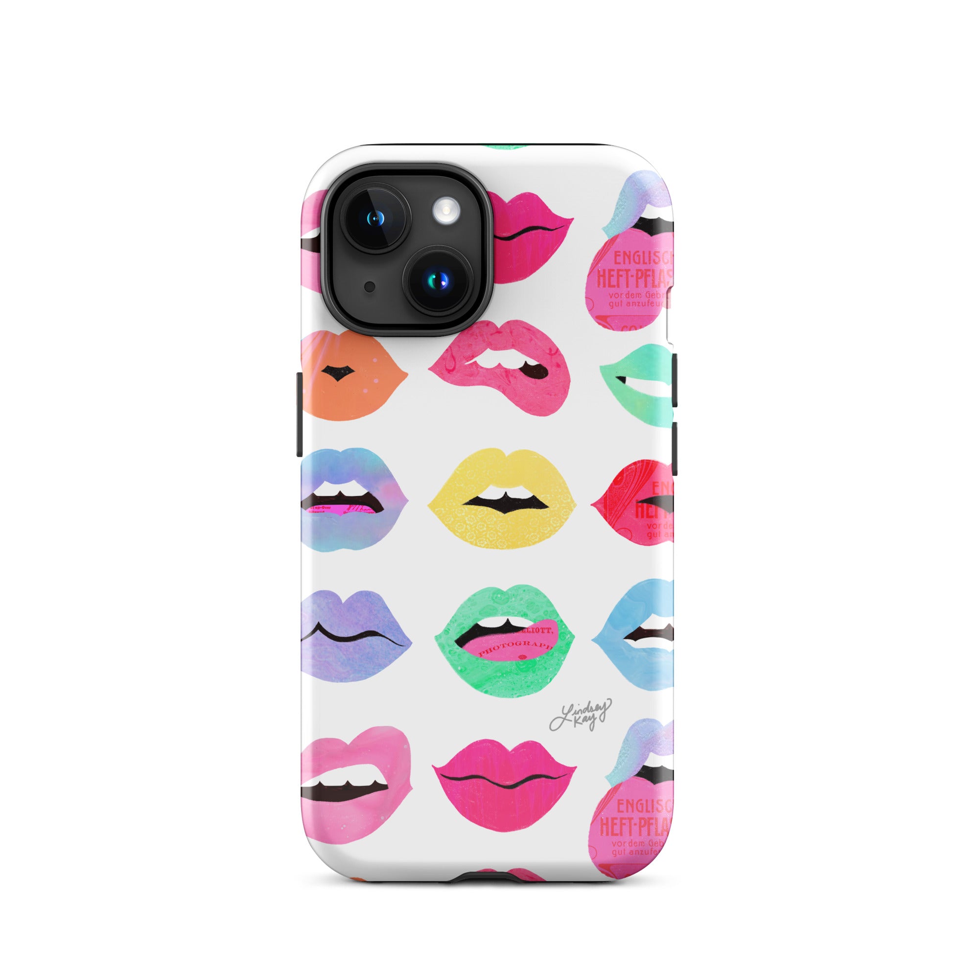 Labios de amor arcoíris - Funda resistente para iPhone®