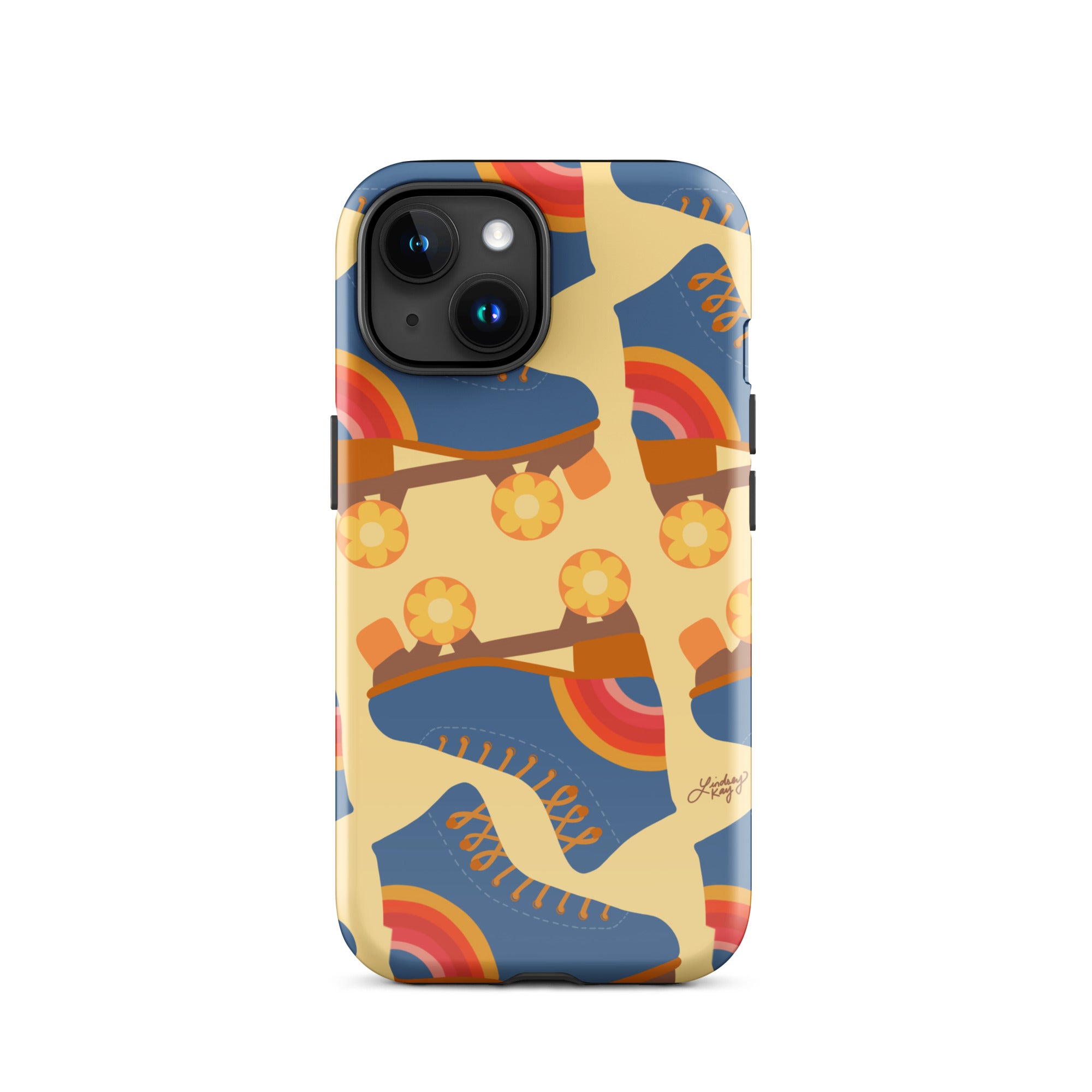 Ilustración de patines retro - Funda resistente para iPhone®