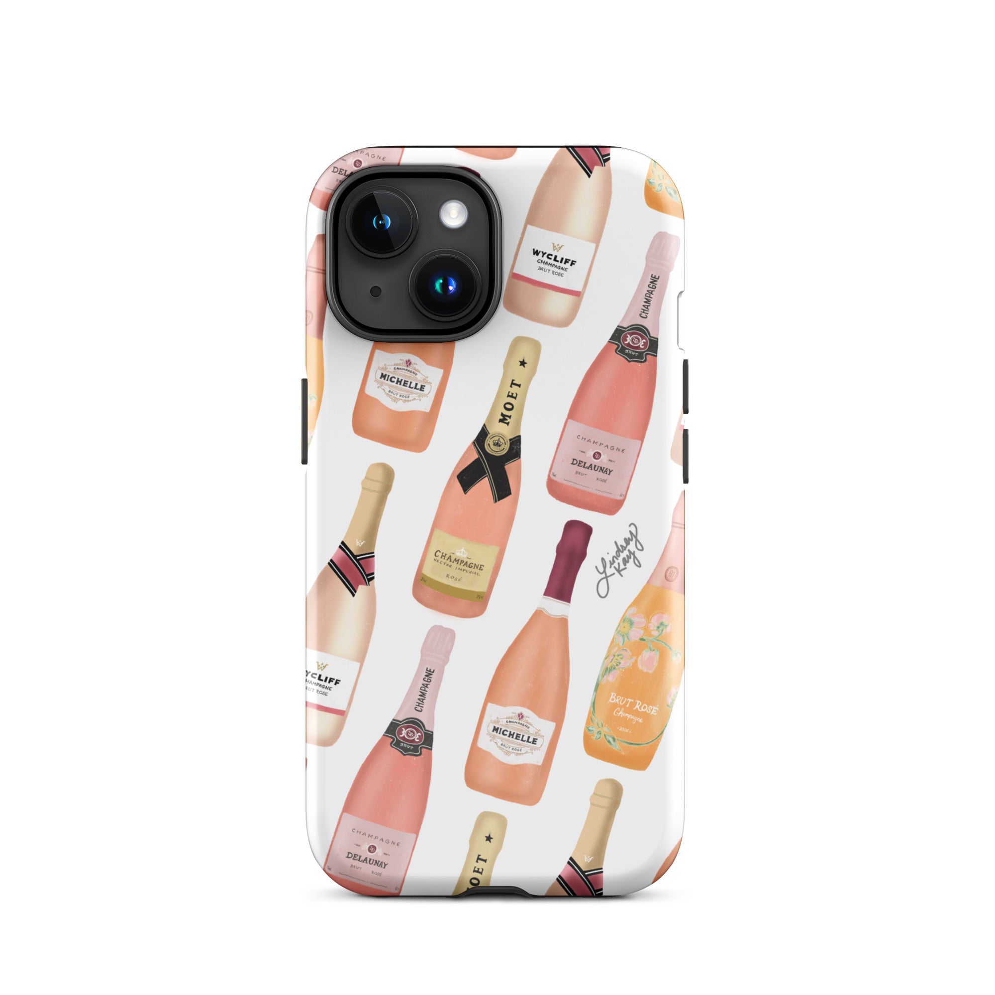 Botellas de champán rosa - Funda resistente para iPhone®