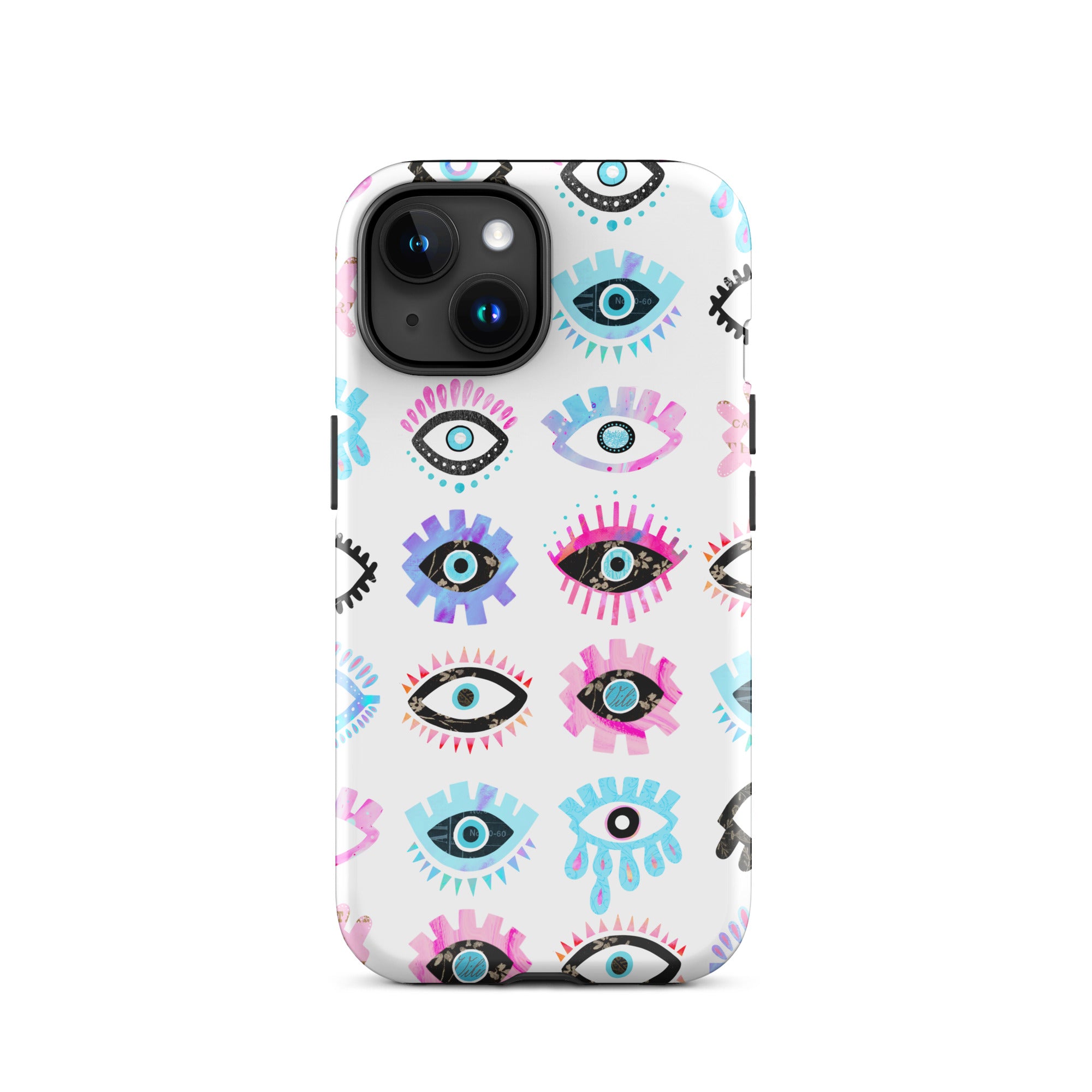 Evil Eyes (Rose/Bleu) - Coque rigide pour iPhone®