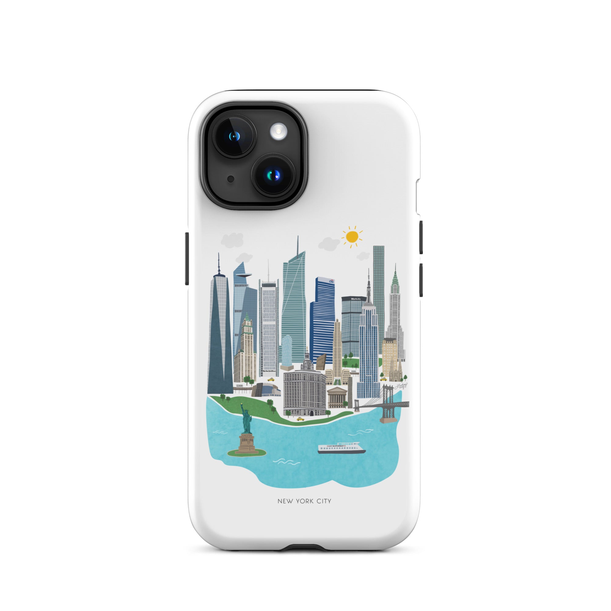 Horizonte de la ciudad de Nueva York - Funda resistente para iPhone®