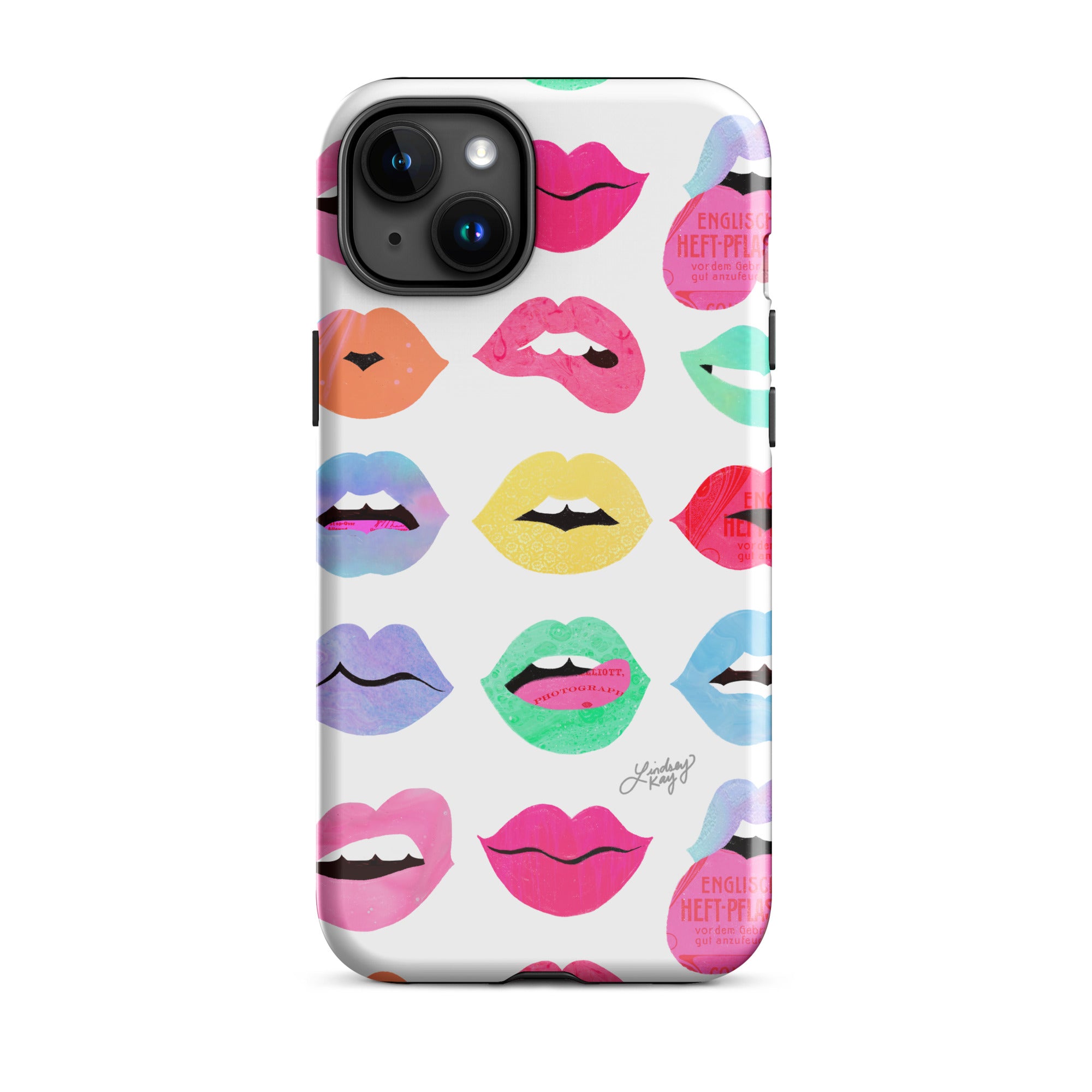 Labios de amor arcoíris - Funda resistente para iPhone®