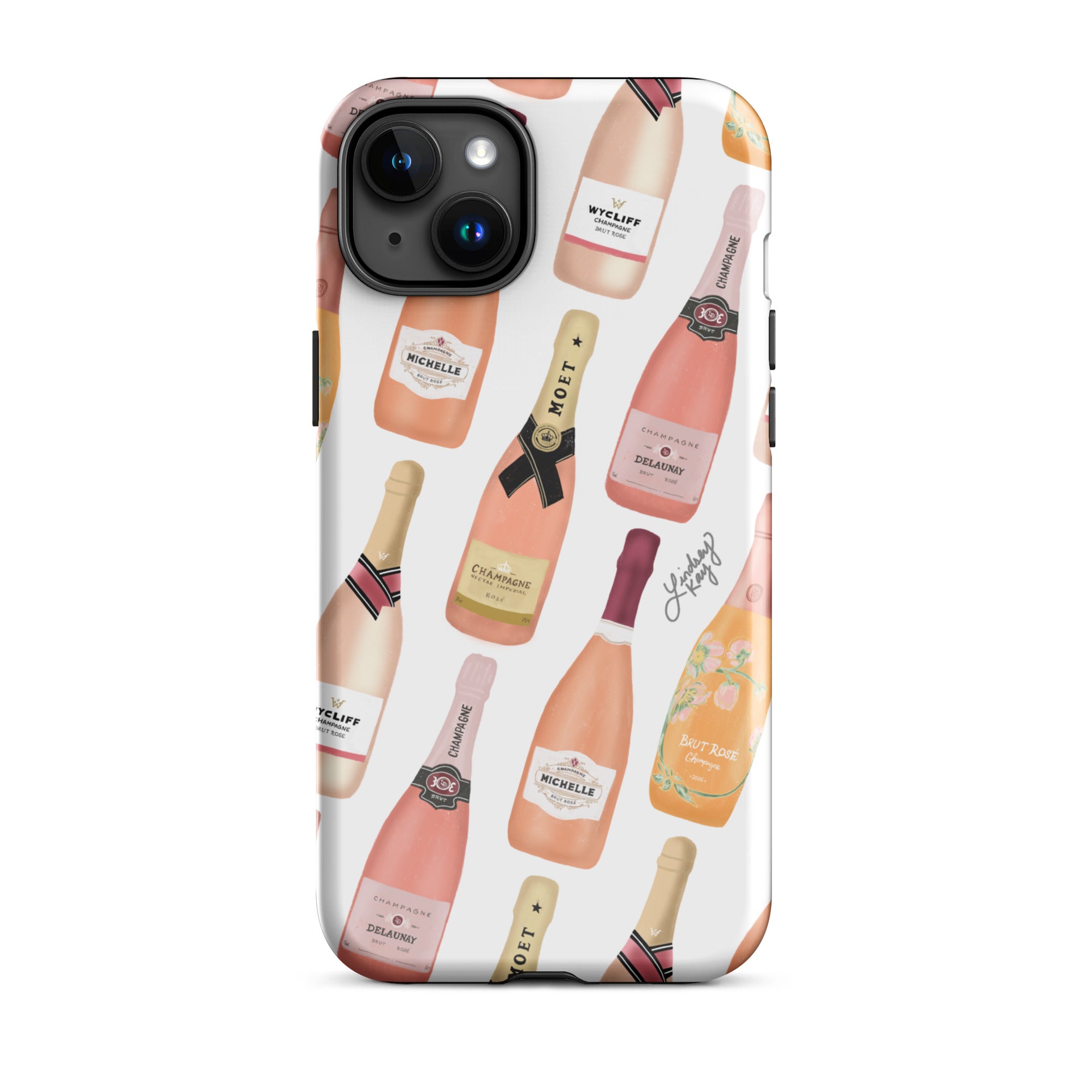 Botellas de champán rosa - Funda resistente para iPhone®