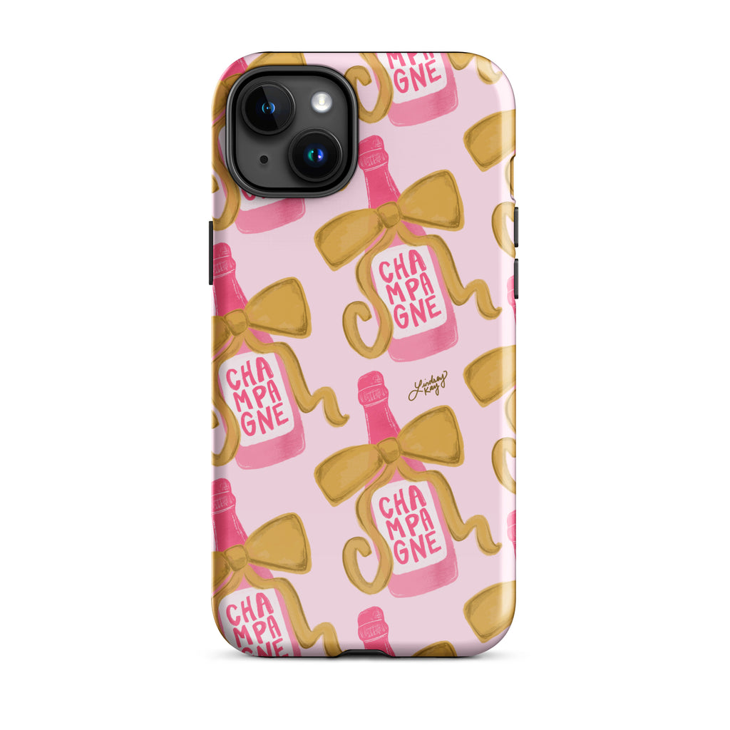 Ribbon Champagne Bottle - Tough Case for iPhone®