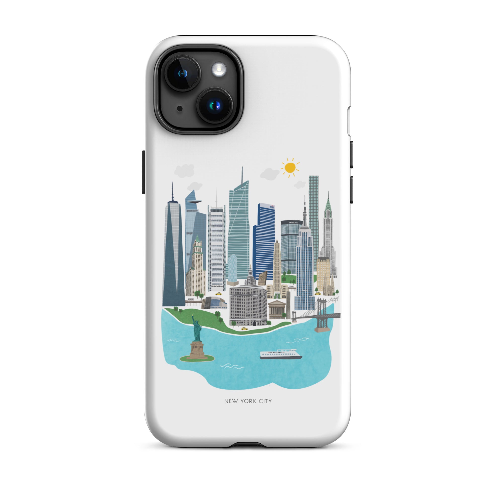 Horizonte de la ciudad de Nueva York - Funda resistente para iPhone®