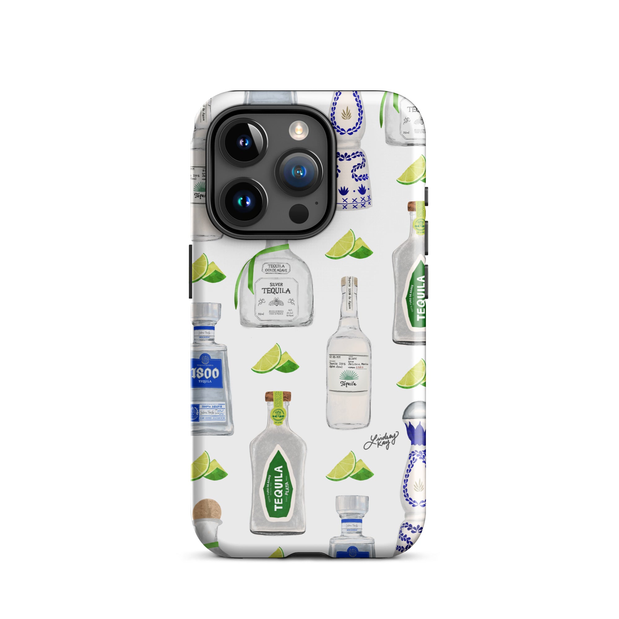 Tequila Bottles Illustration Pattern - Tough Case for iPhone®