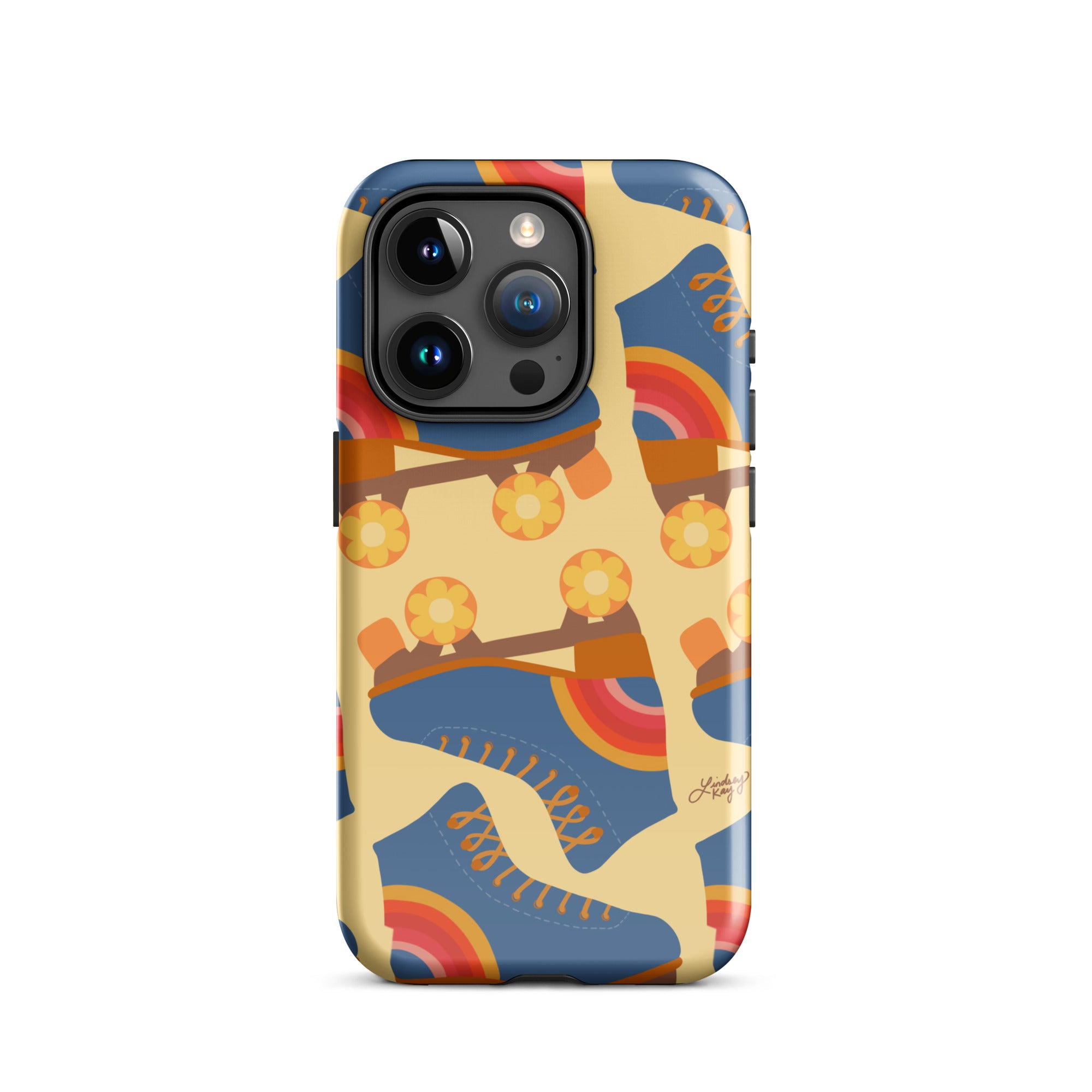 Ilustración de patines retro - Funda resistente para iPhone®