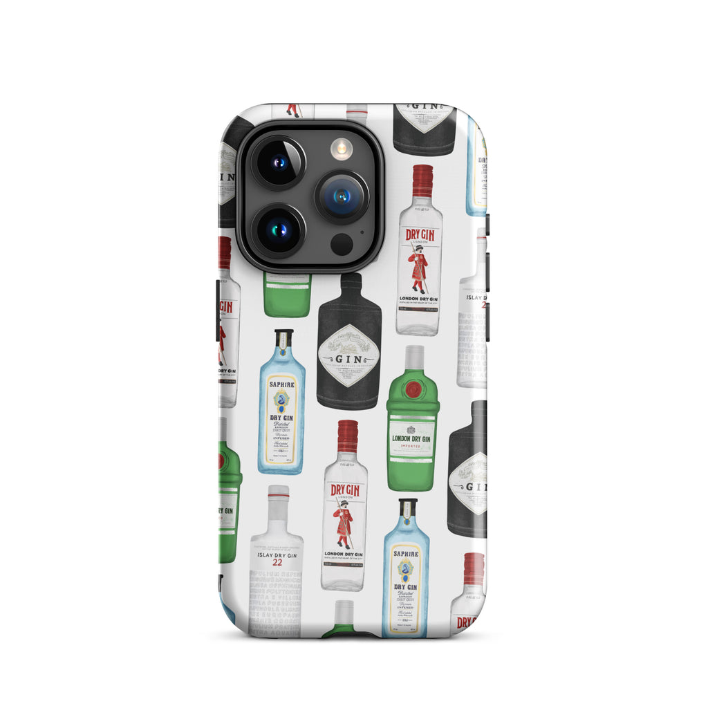 Gin Bottles Illustration - Tough Case for iPhone®