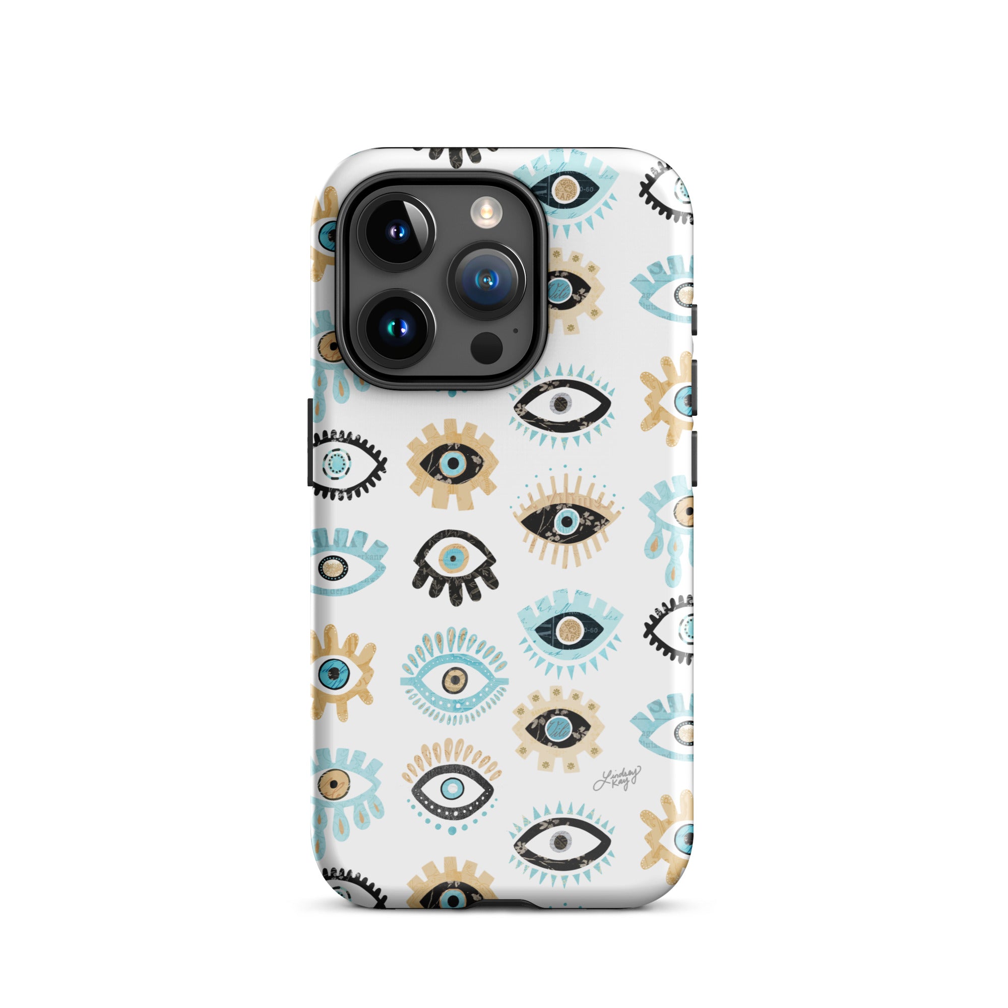 Patrón de mal de ojo - Funda resistente para iPhone®