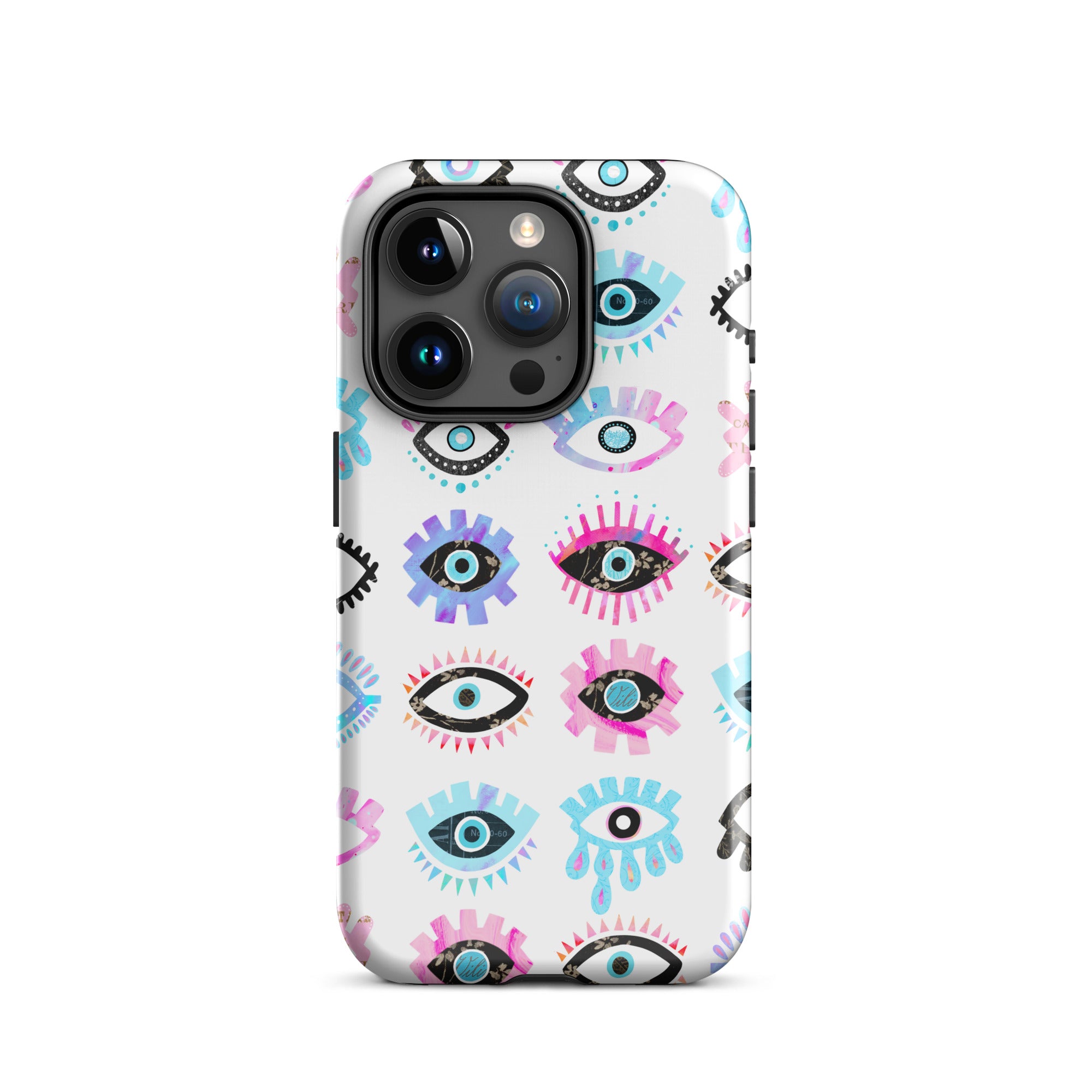 Evil Eyes (Rose/Bleu) - Coque rigide pour iPhone®
