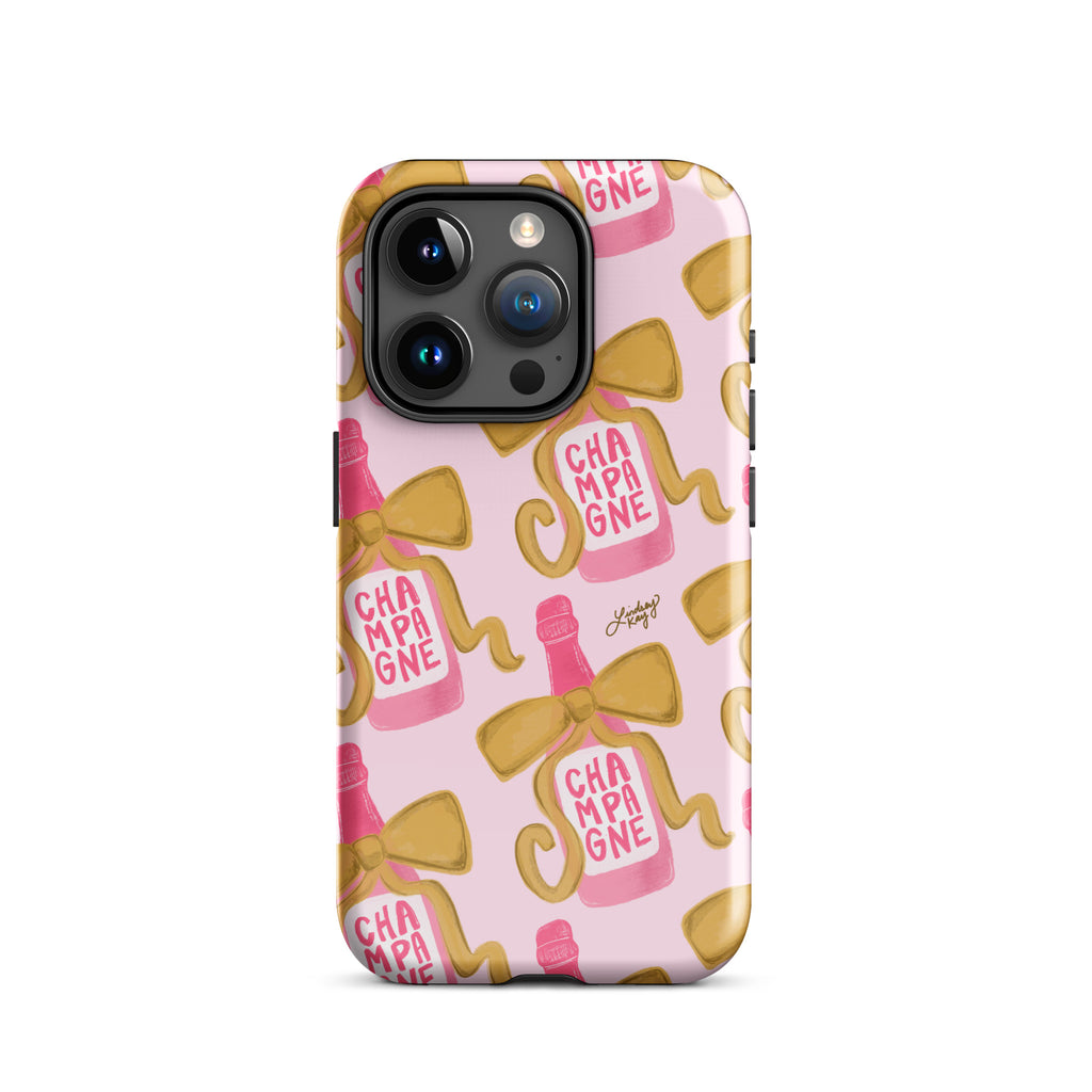 Ribbon Champagne Bottle - Tough Case for iPhone®