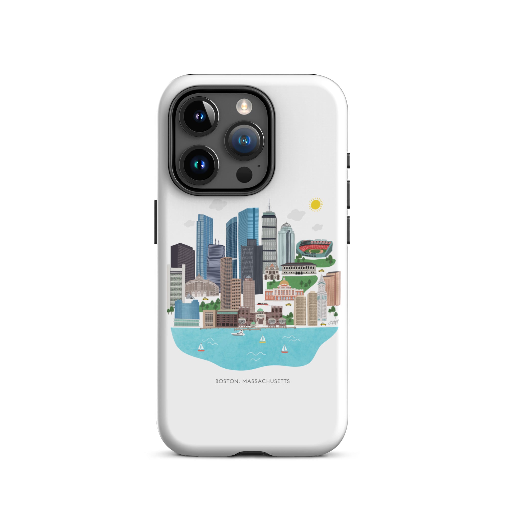 Illustration de l'horizon de Boston - Coque rigide pour iPhone®