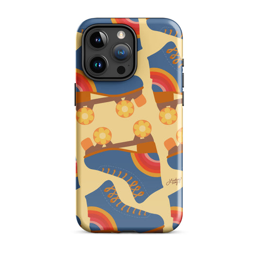 retro iphone tough case rainbow otter box cute roller skates