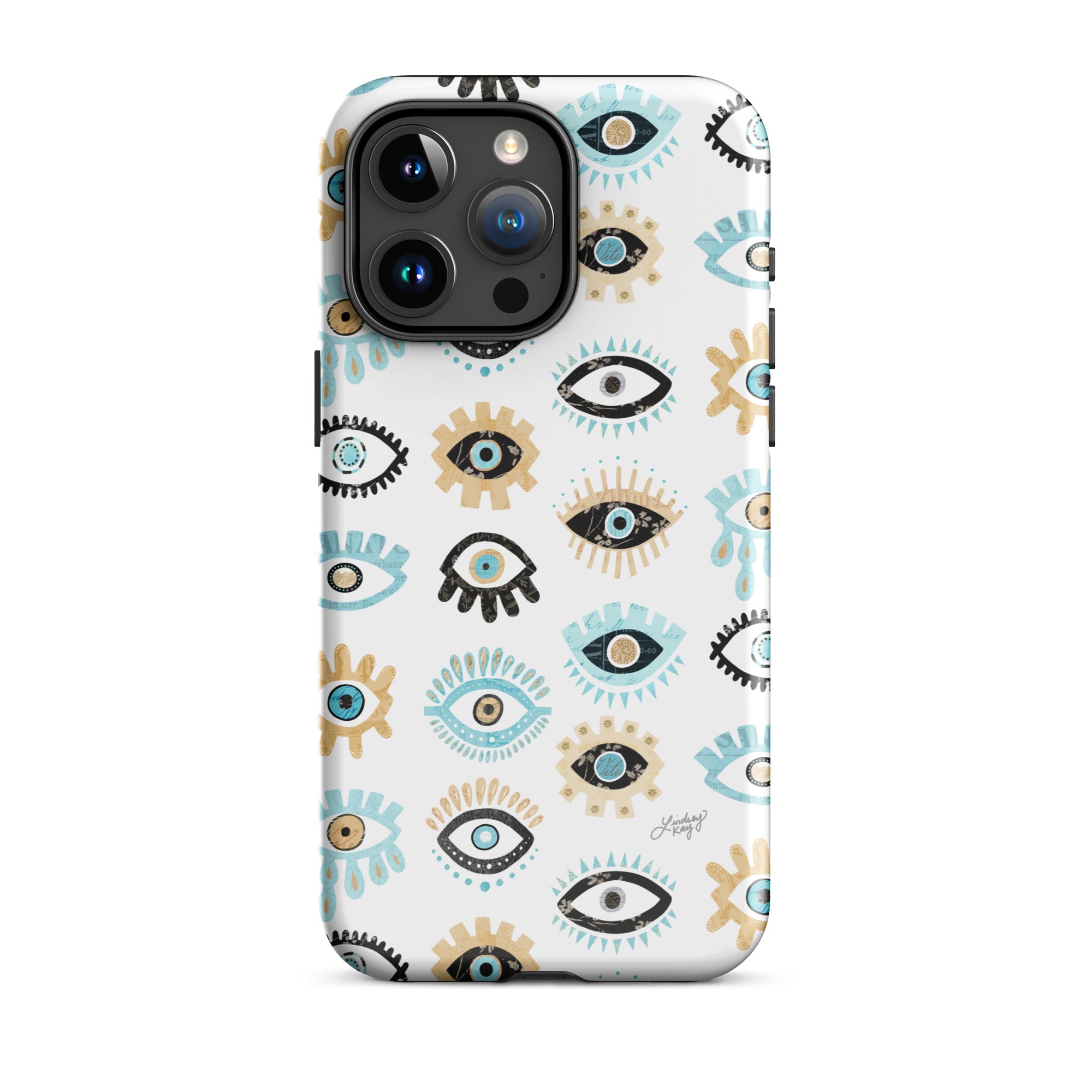 Patrón de mal de ojo - Funda resistente para iPhone®
