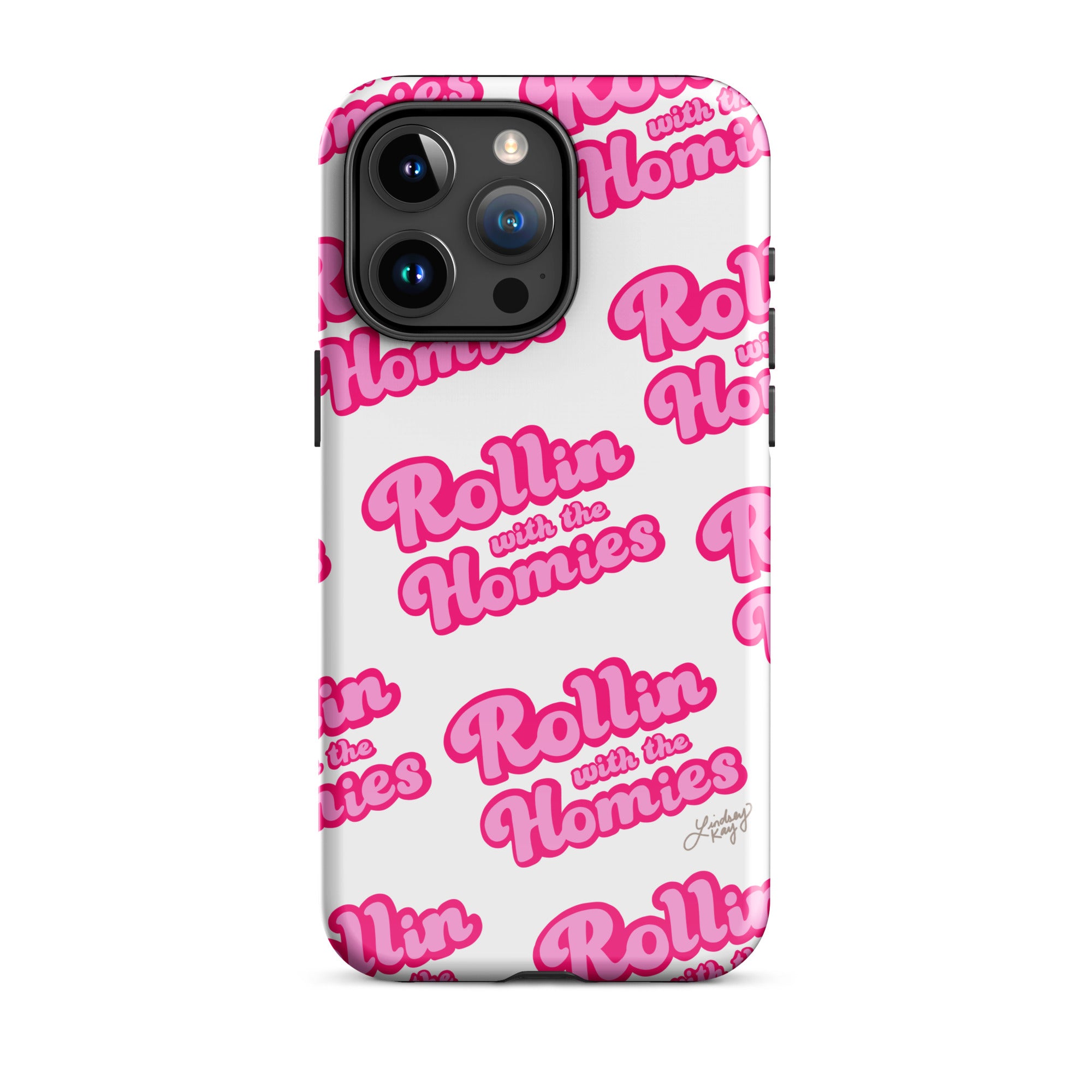 rollin with the homies movie clueless pink cute trendy funny iphone-15 iphone all sizes phone case cover durable lindsey kay collective