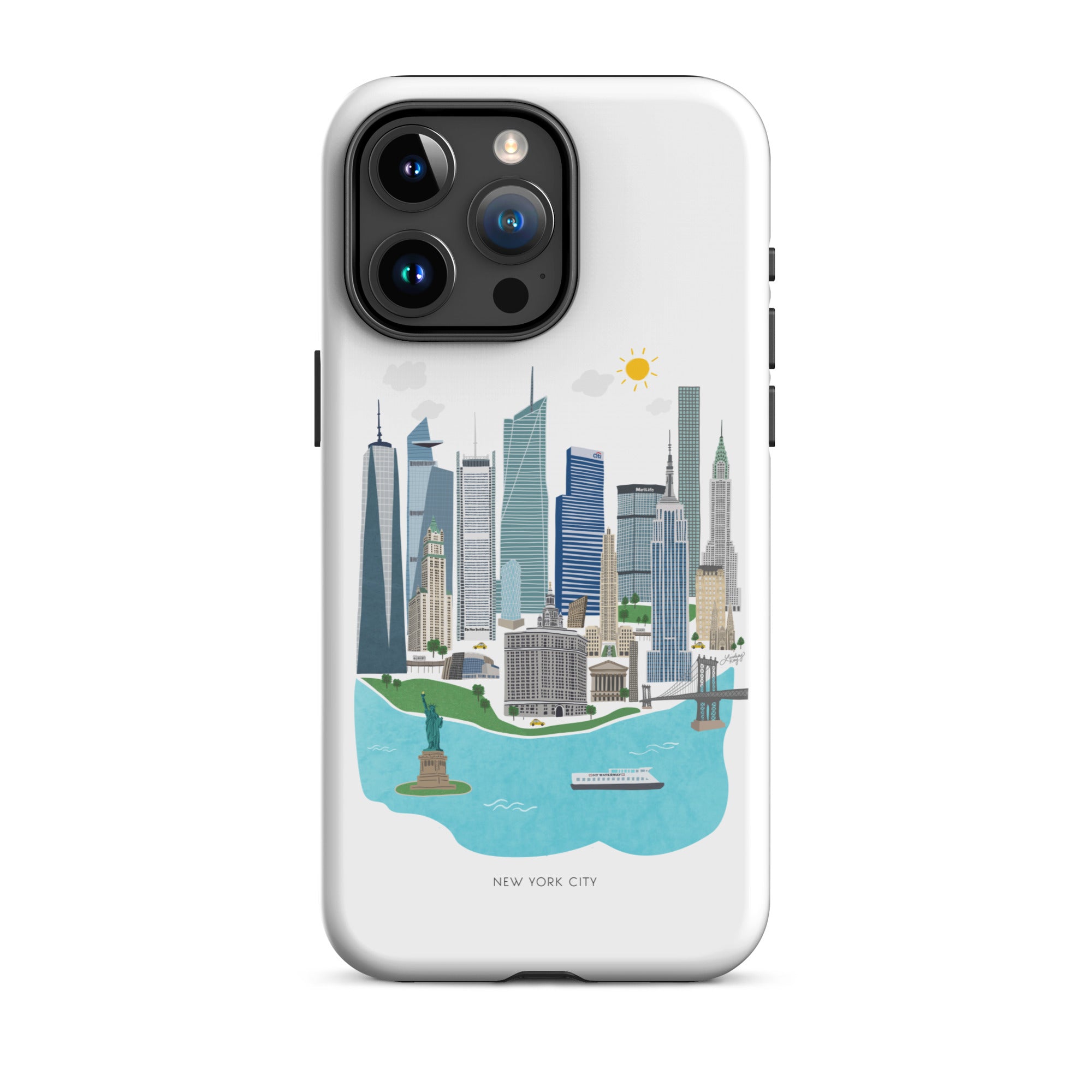 Horizonte de la ciudad de Nueva York - Funda resistente para iPhone®