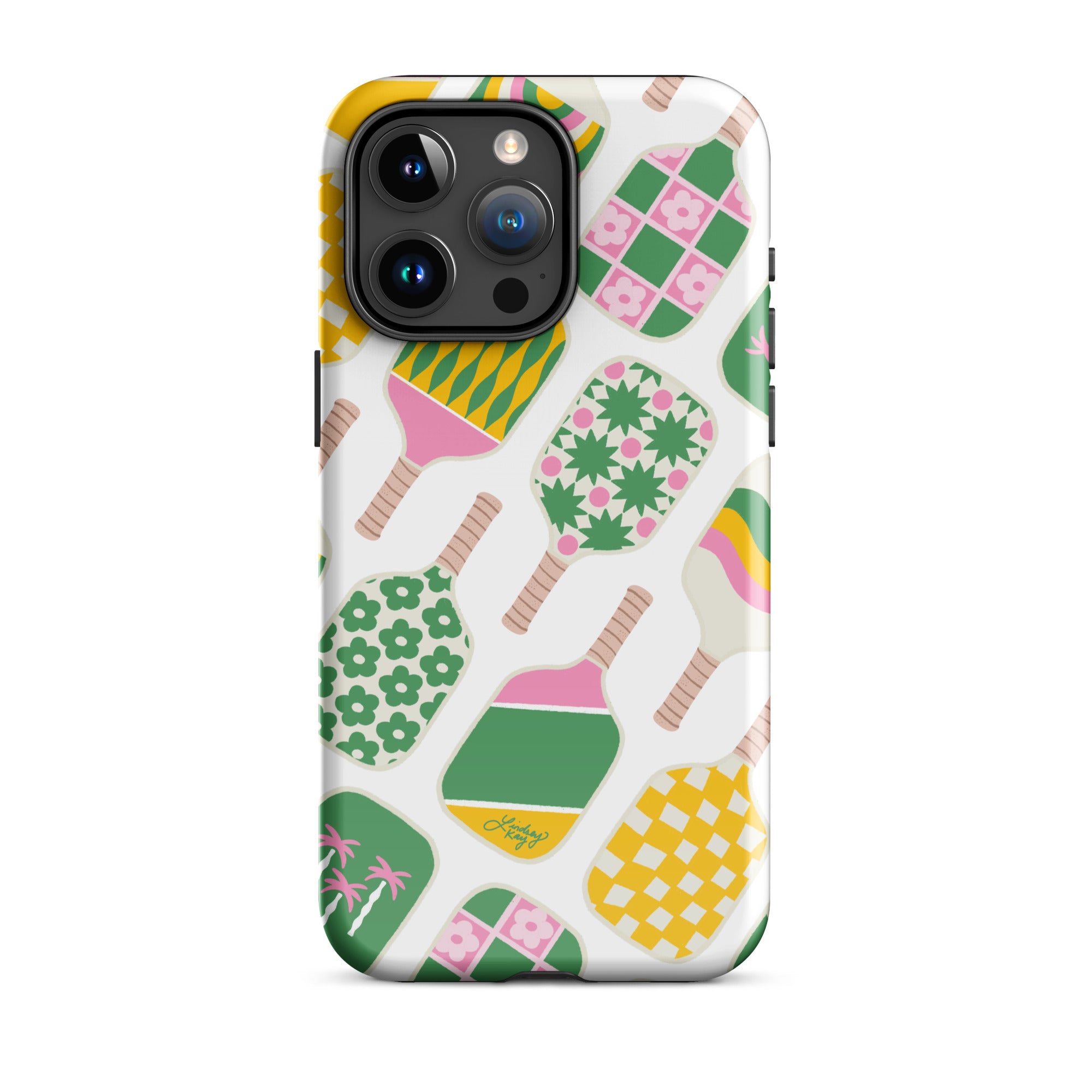 Retro Pickleball Paddles - Tough Case for iPhone Retro Pickleball Paddles - Tough Case for iPhone