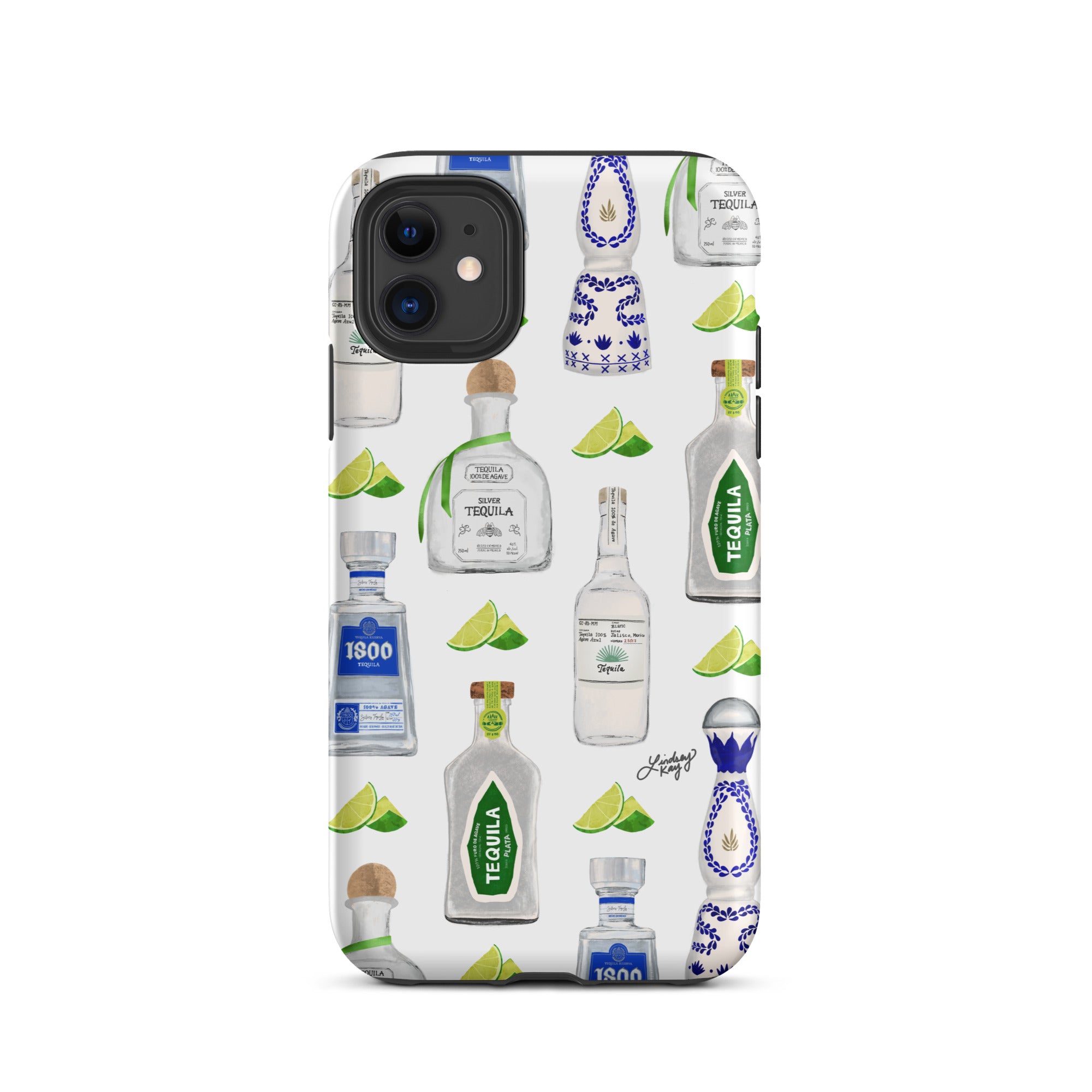 Patrón de ilustración de botellas de tequila - Funda resistente para iPhone®