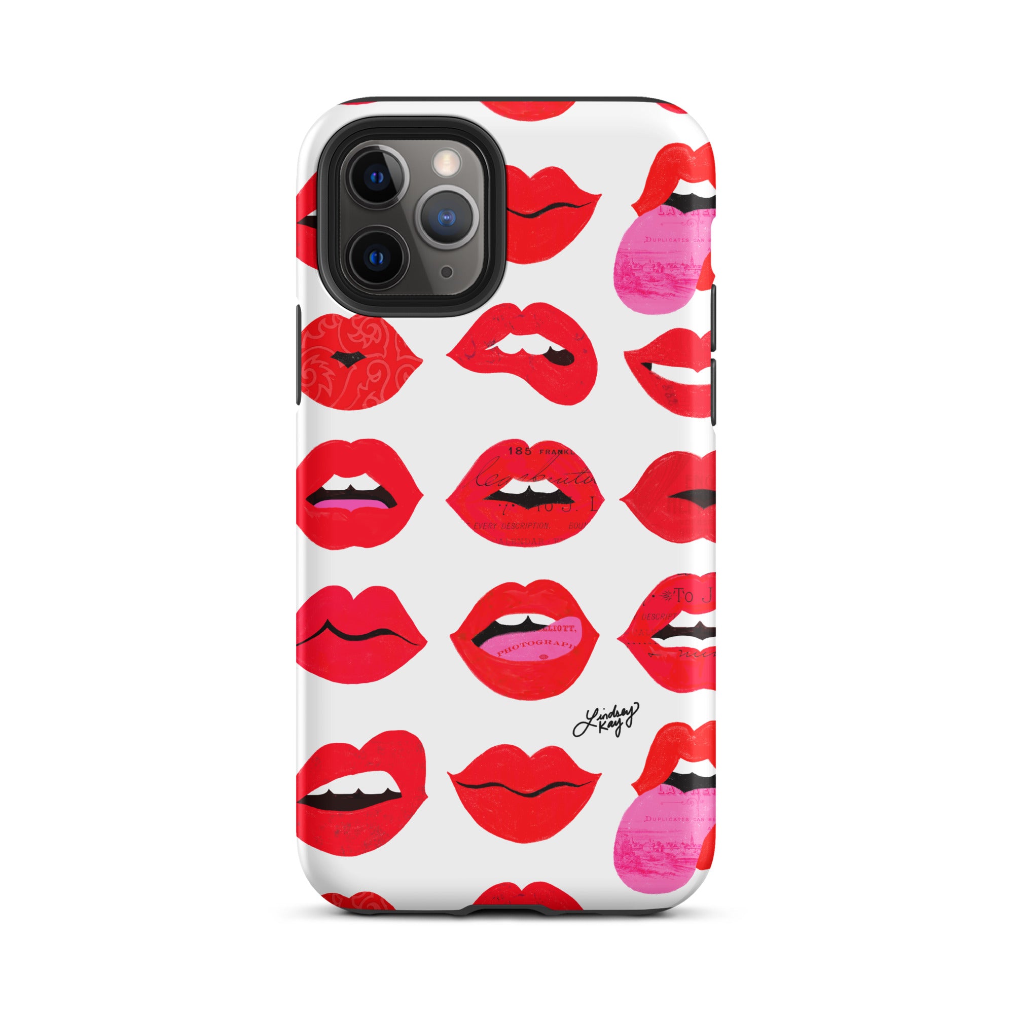 Labios rojos de amor - Funda resistente para iPhone®