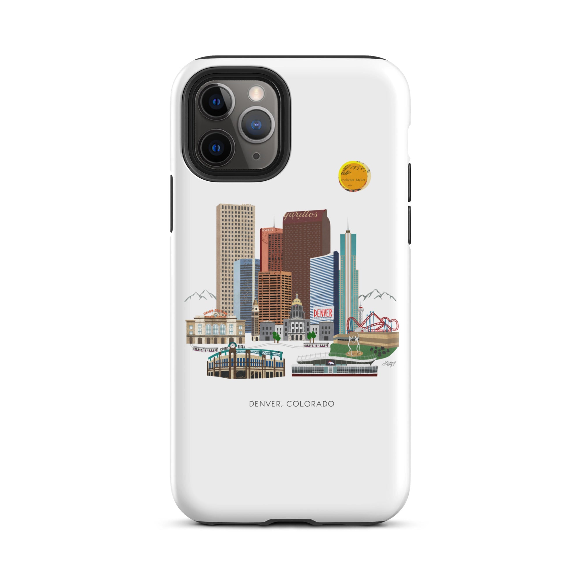 Ilustración del horizonte de Denver - Funda resistente para iPhone®