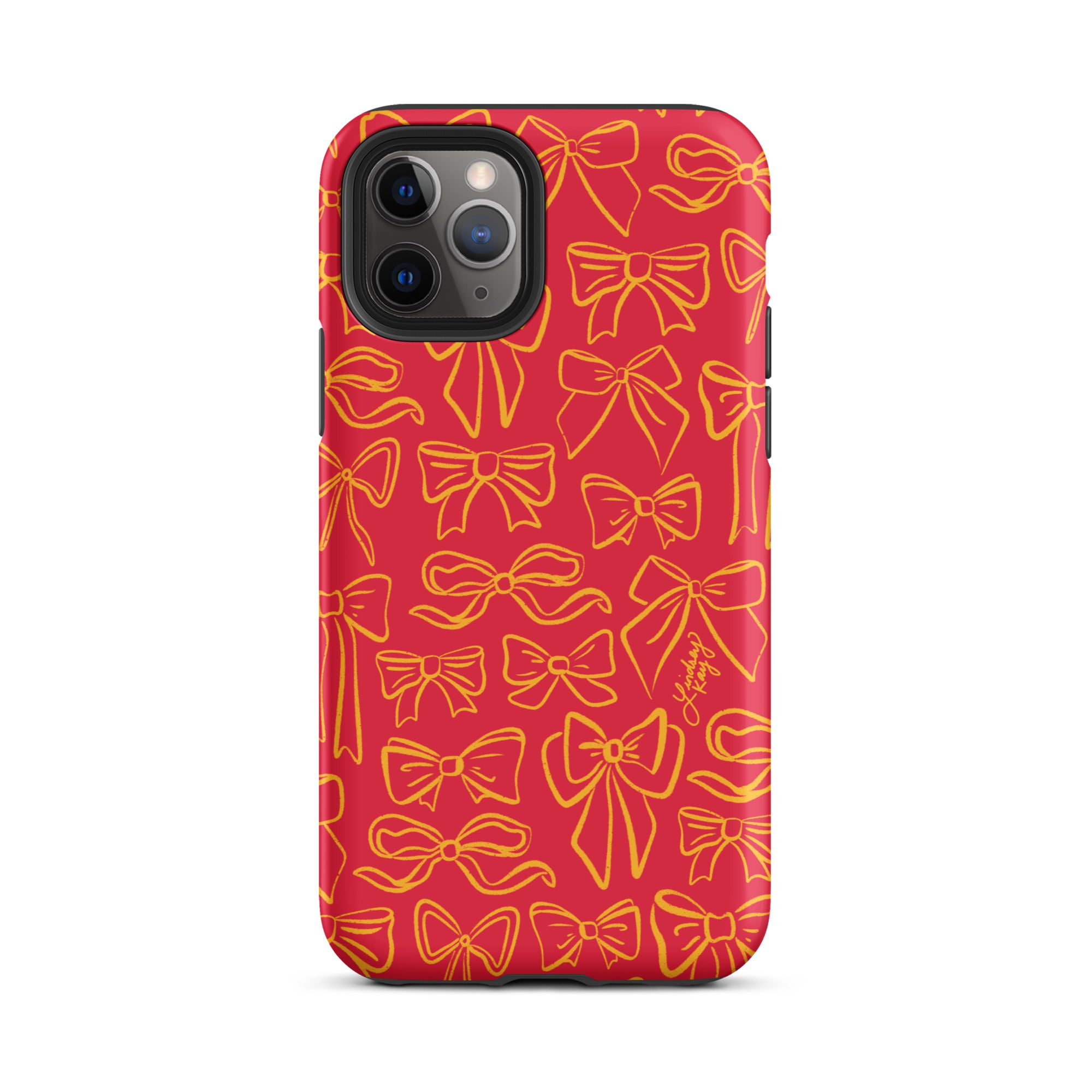 ribbon illustration pattern drawing tough shock-proof iphone phone case mobile accessories cute coquette lindsey kay collective trendy preppy accessories girly kansas city chiefs swag taylor-swift KC football