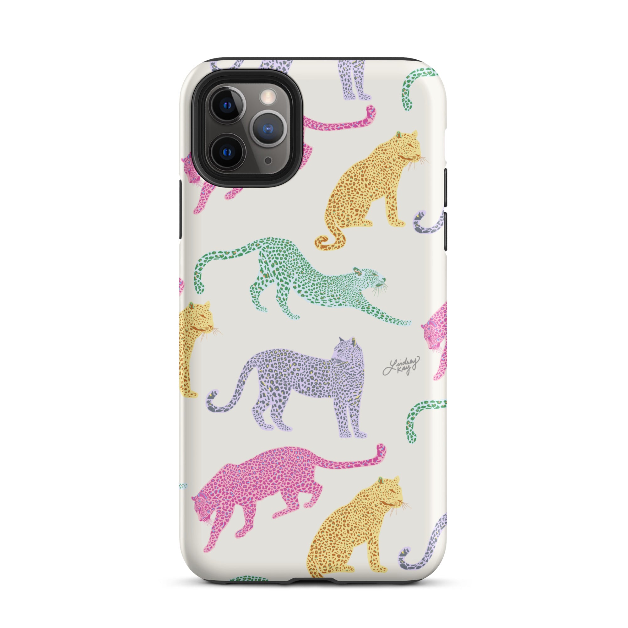Ilustración de leopardos coloridos - Funda resistente para iPhone®