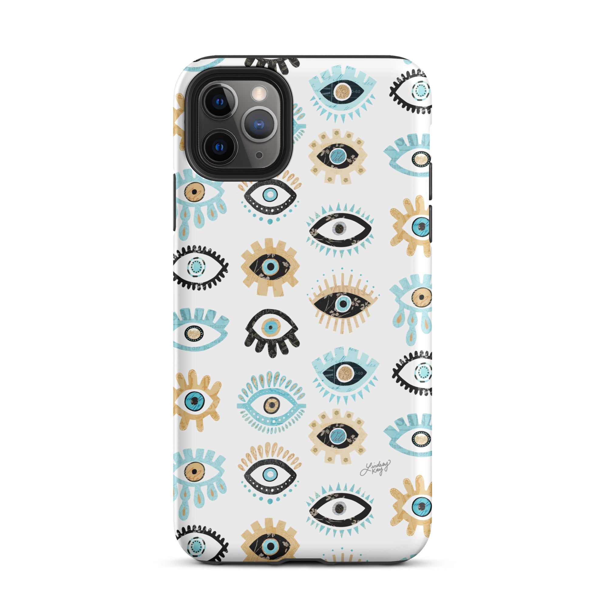 Patrón de mal de ojo - Funda resistente para iPhone®