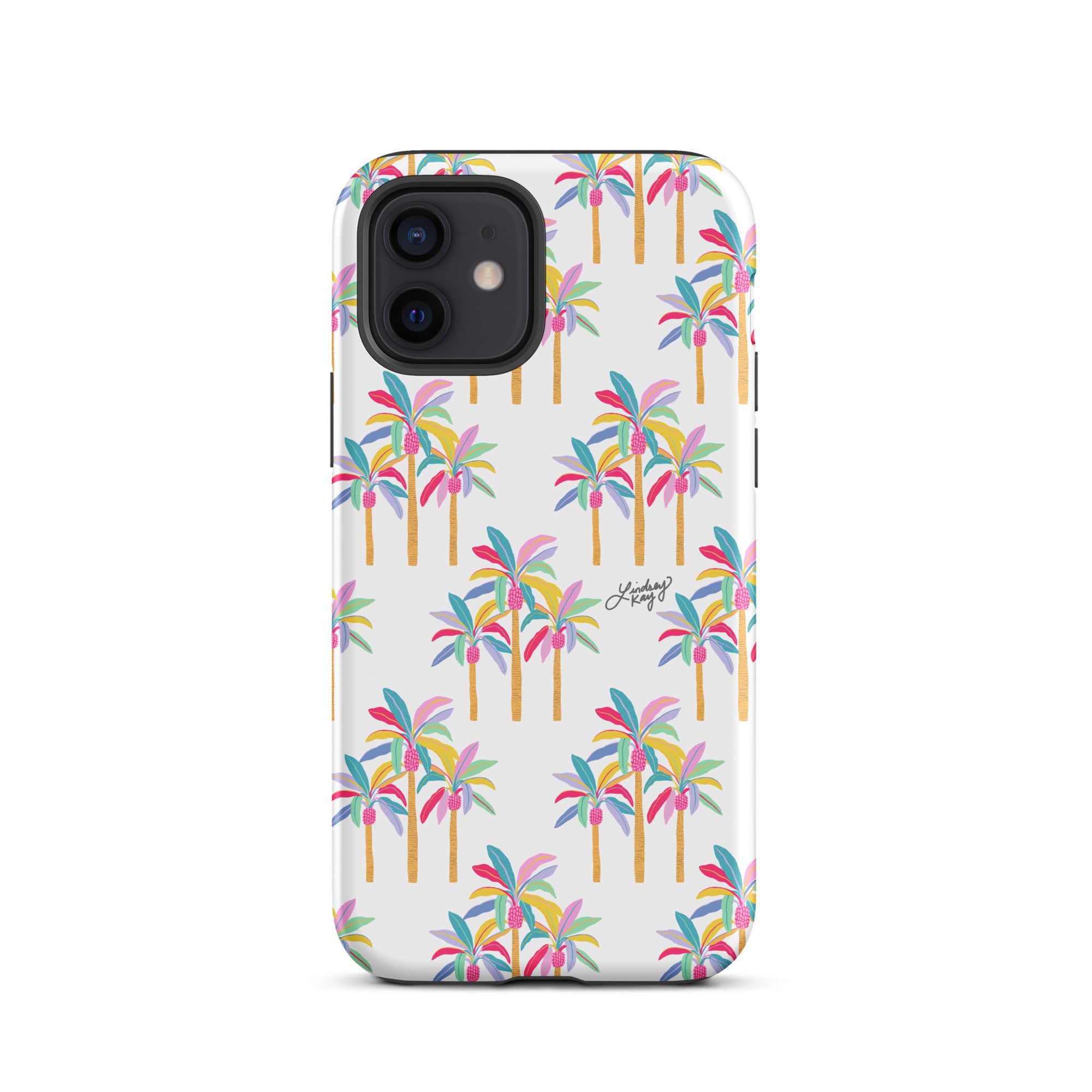 Colorful Palm Tree Pattern Illustration - Tough Case for iPhone®