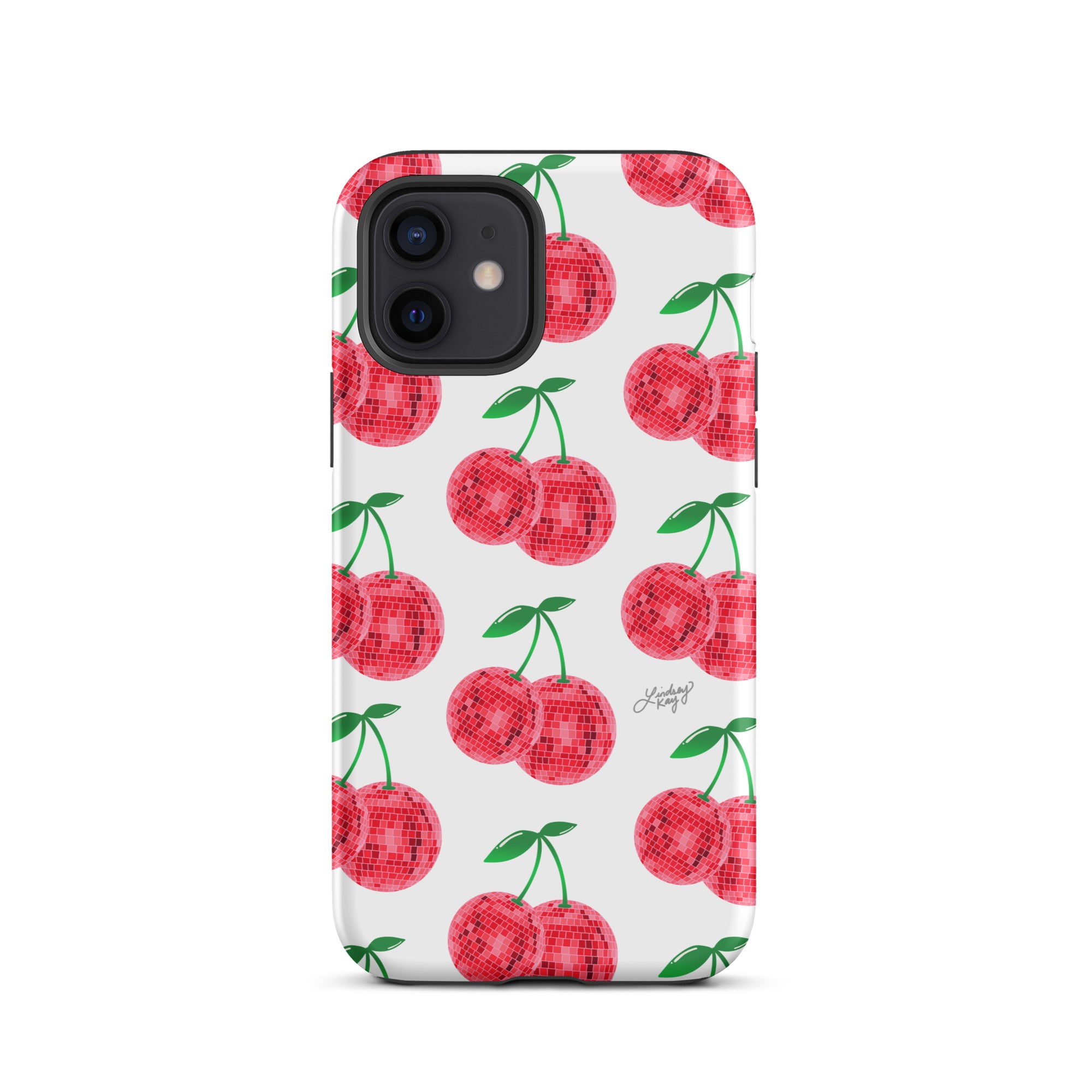 Red Disco Cherries Pattern - Tough Case for iPhone®