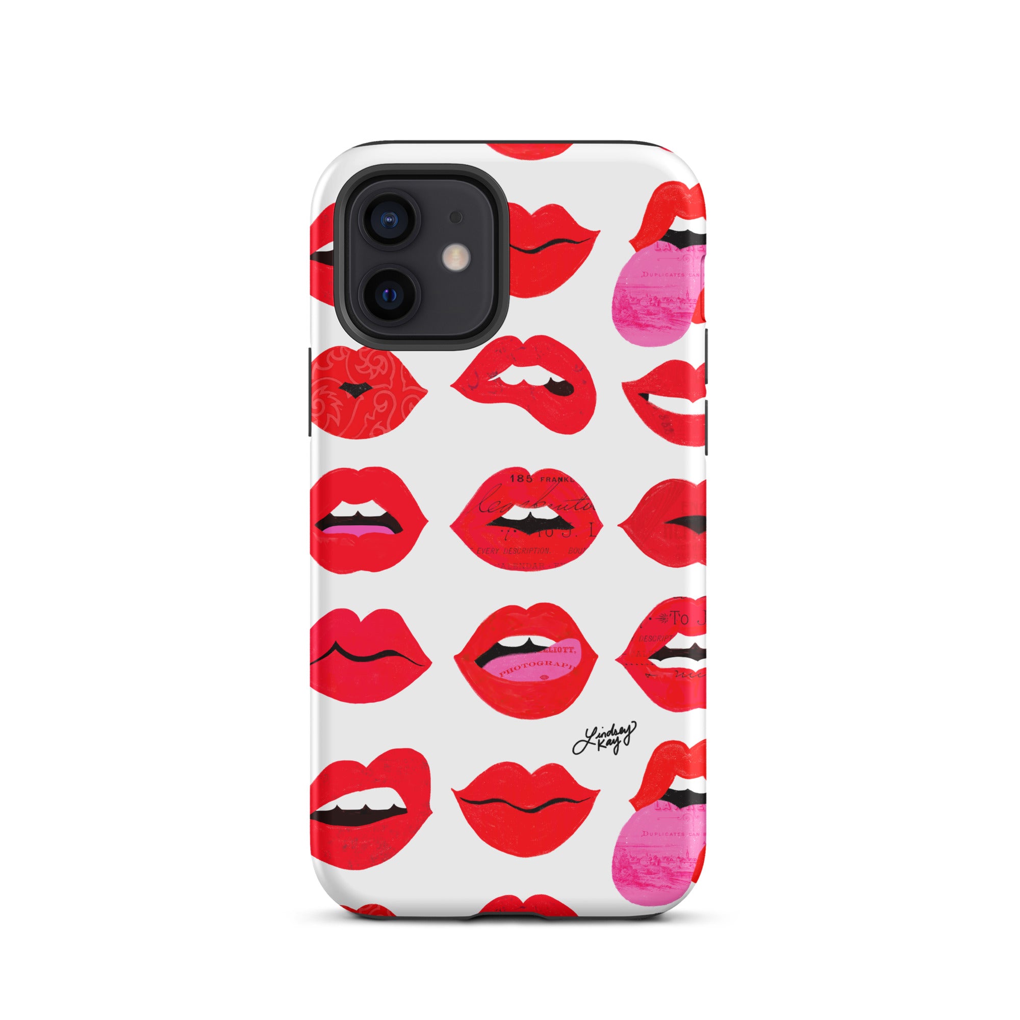 Labios rojos de amor - Funda resistente para iPhone®