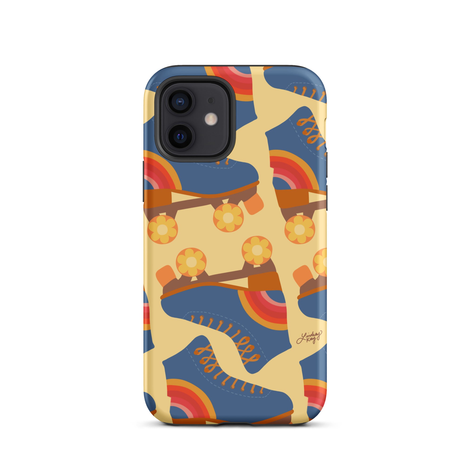 Ilustración de patines retro - Funda resistente para iPhone®