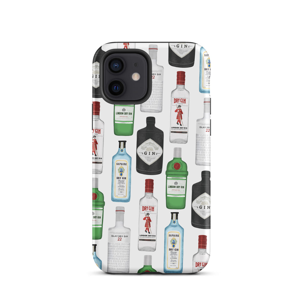Gin Bottles Illustration - Tough Case for iPhone®