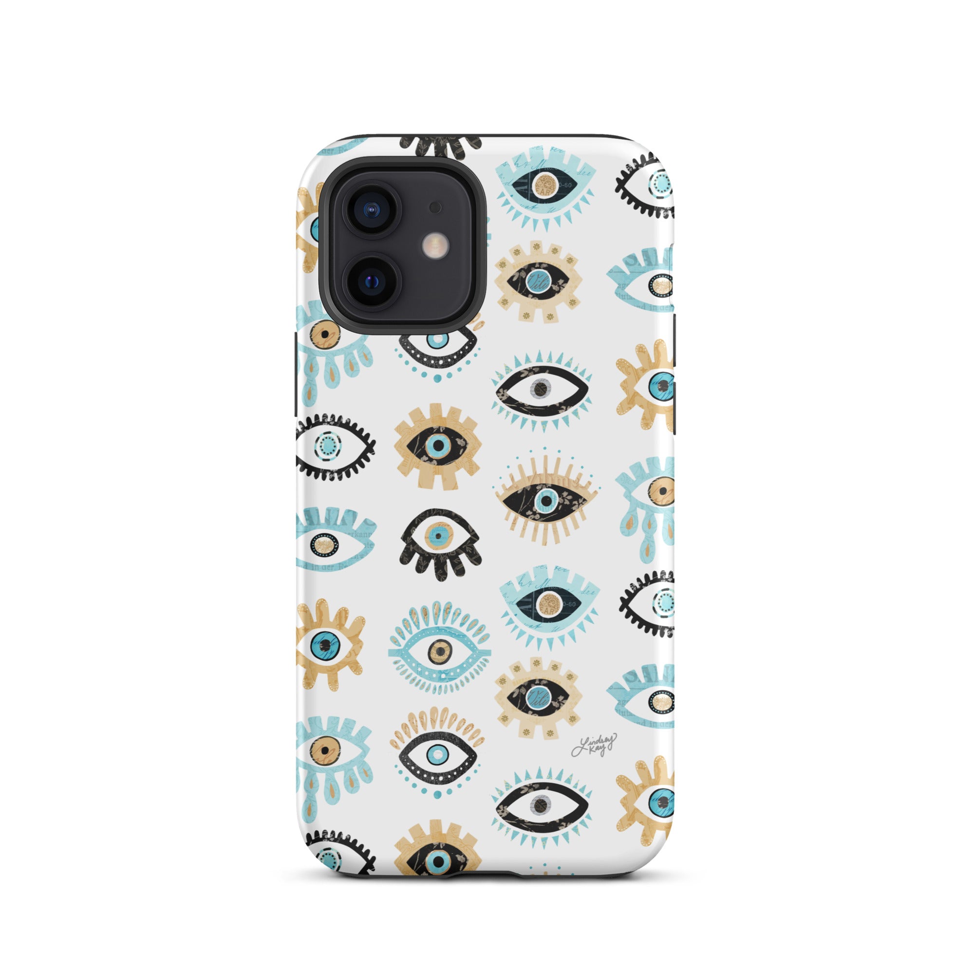 Patrón de mal de ojo - Funda resistente para iPhone®