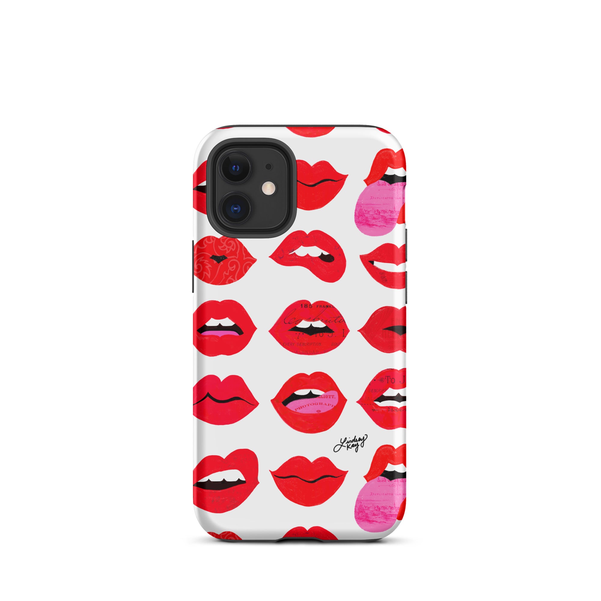 Labios rojos de amor - Funda resistente para iPhone®