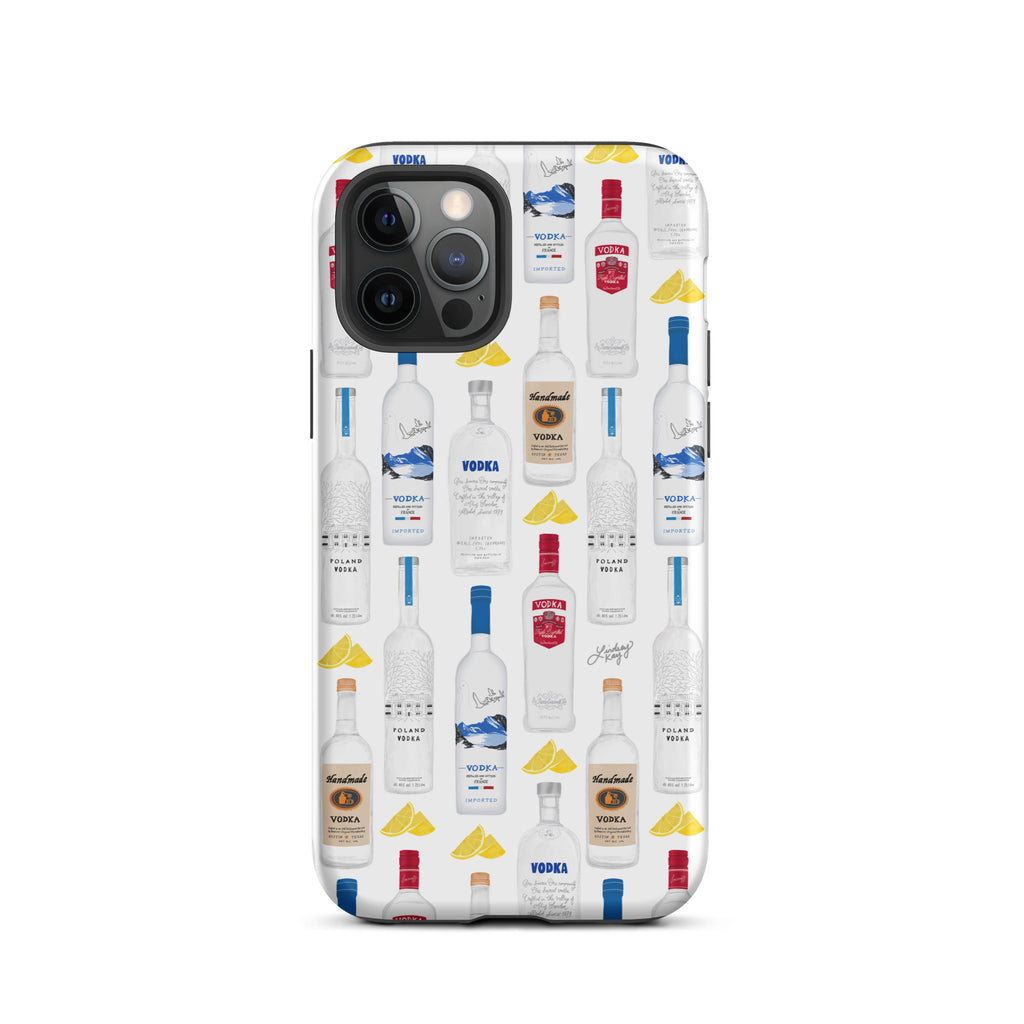 Vodka Bottles Illustration Pattern - Tough Case for iPhone®