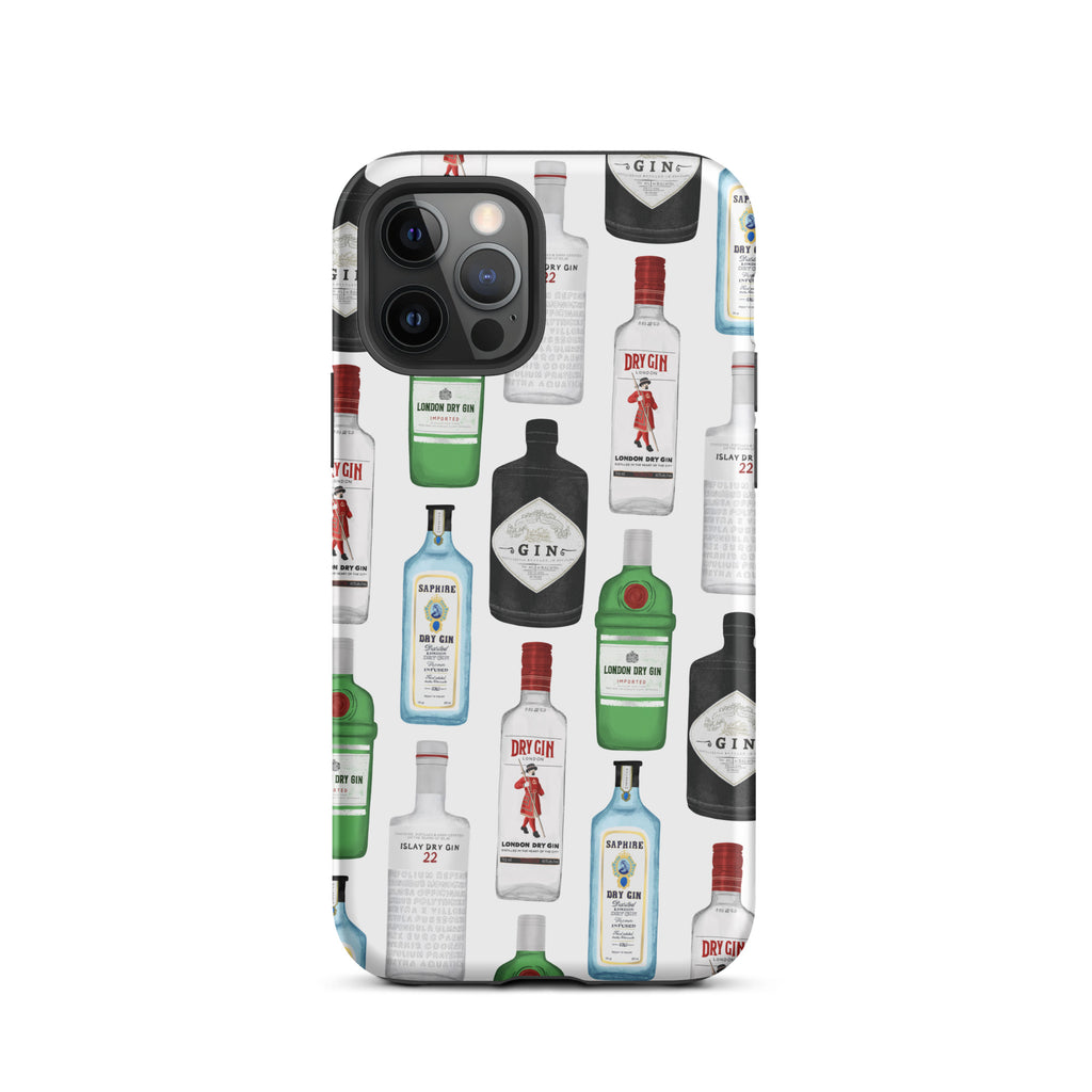 Gin Bottles Illustration - Tough Case for iPhone®