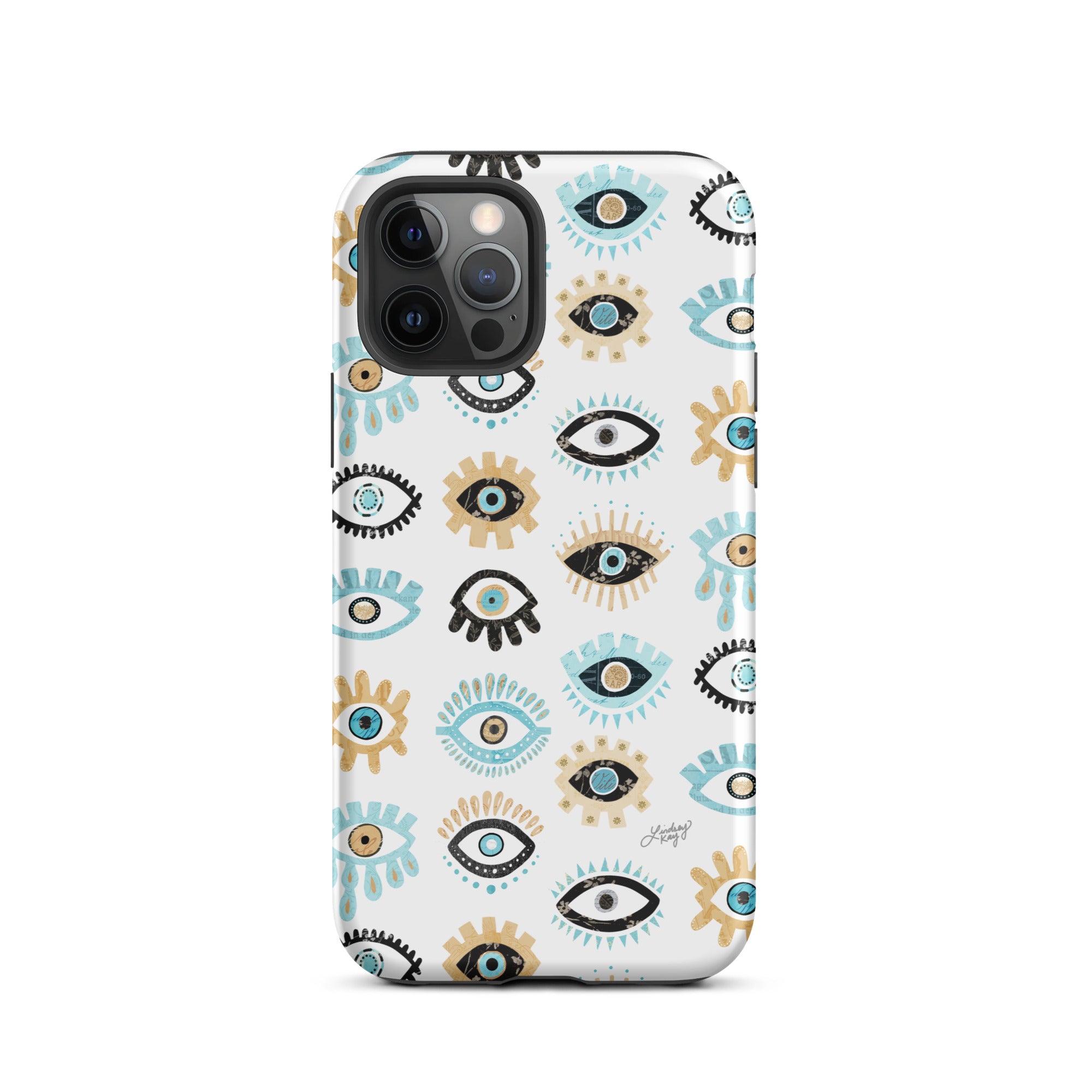 Patrón de mal de ojo - Funda resistente para iPhone®