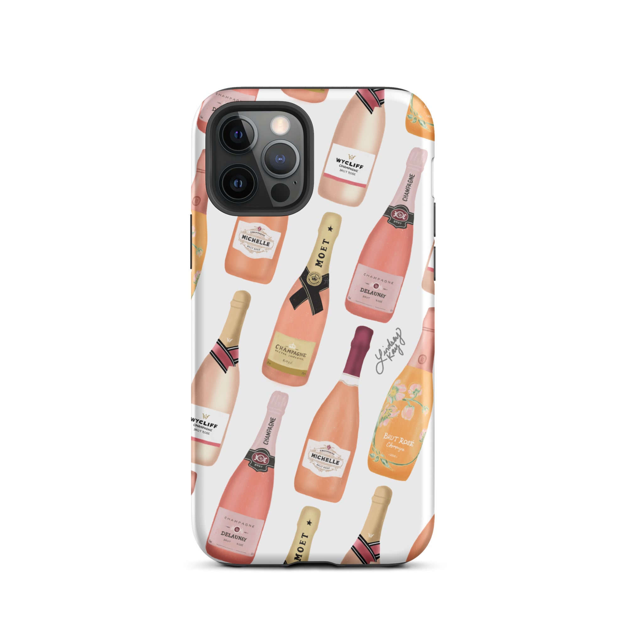 Botellas de champán rosa - Funda resistente para iPhone®