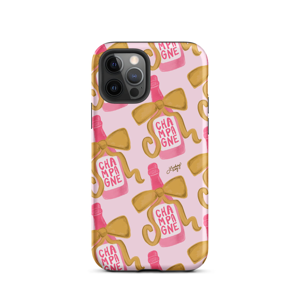 Ribbon Champagne Bottle - Tough Case for iPhone®