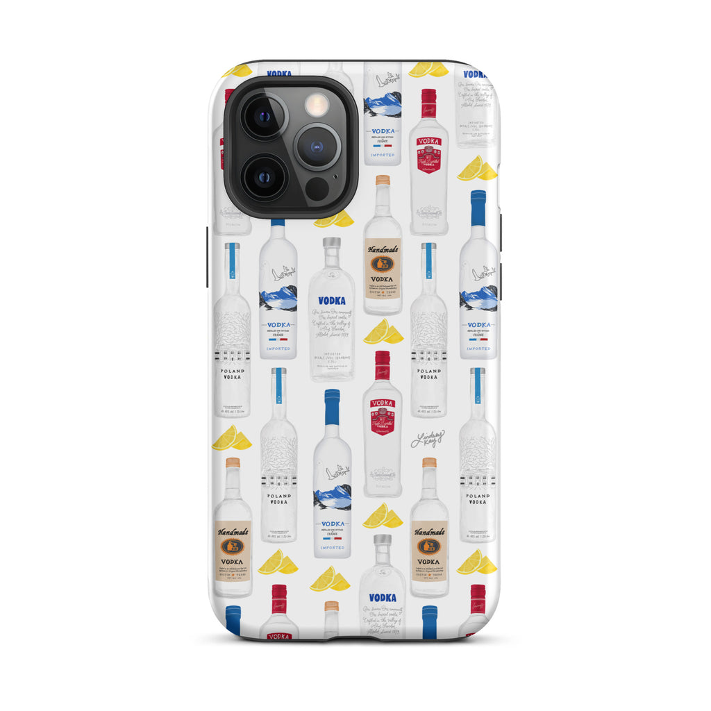 Vodka Bottles Illustration Pattern - Tough Case for iPhone®