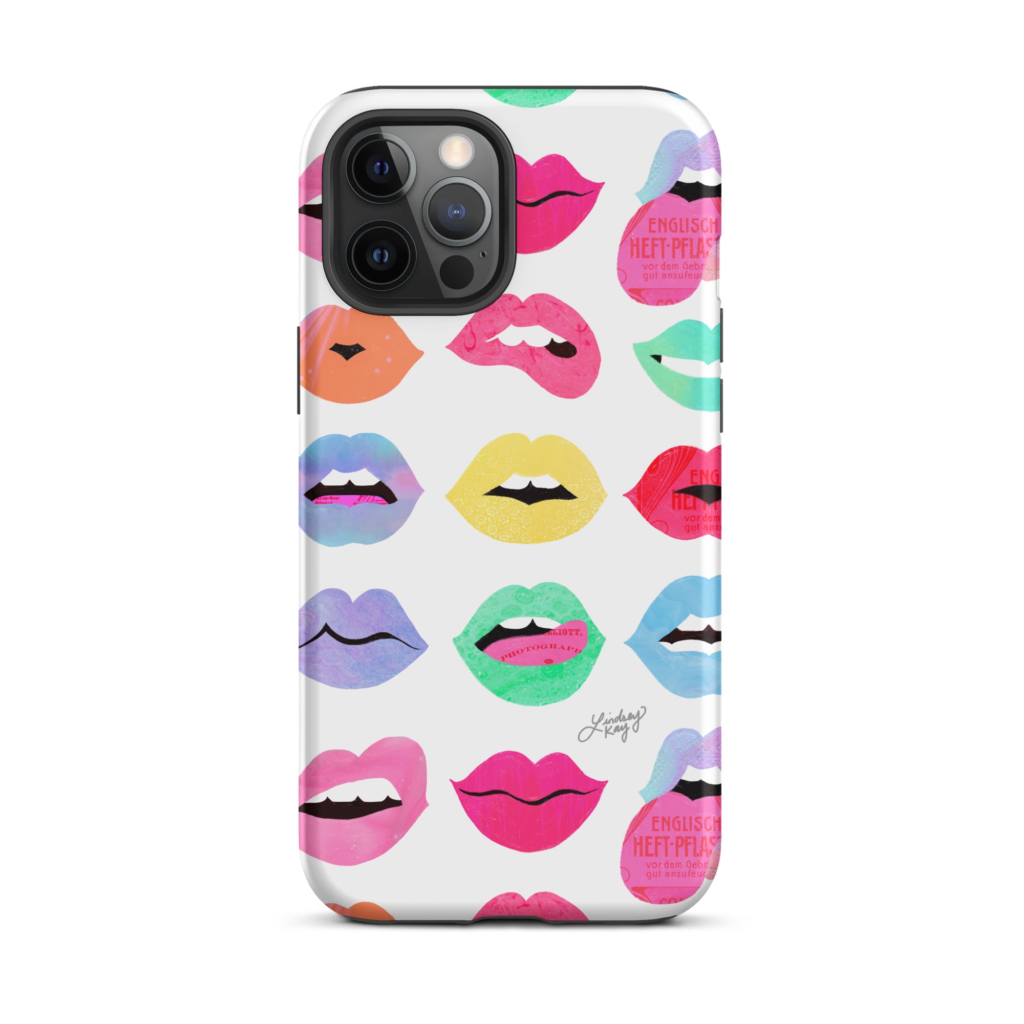 Labios de amor arcoíris - Funda resistente para iPhone®