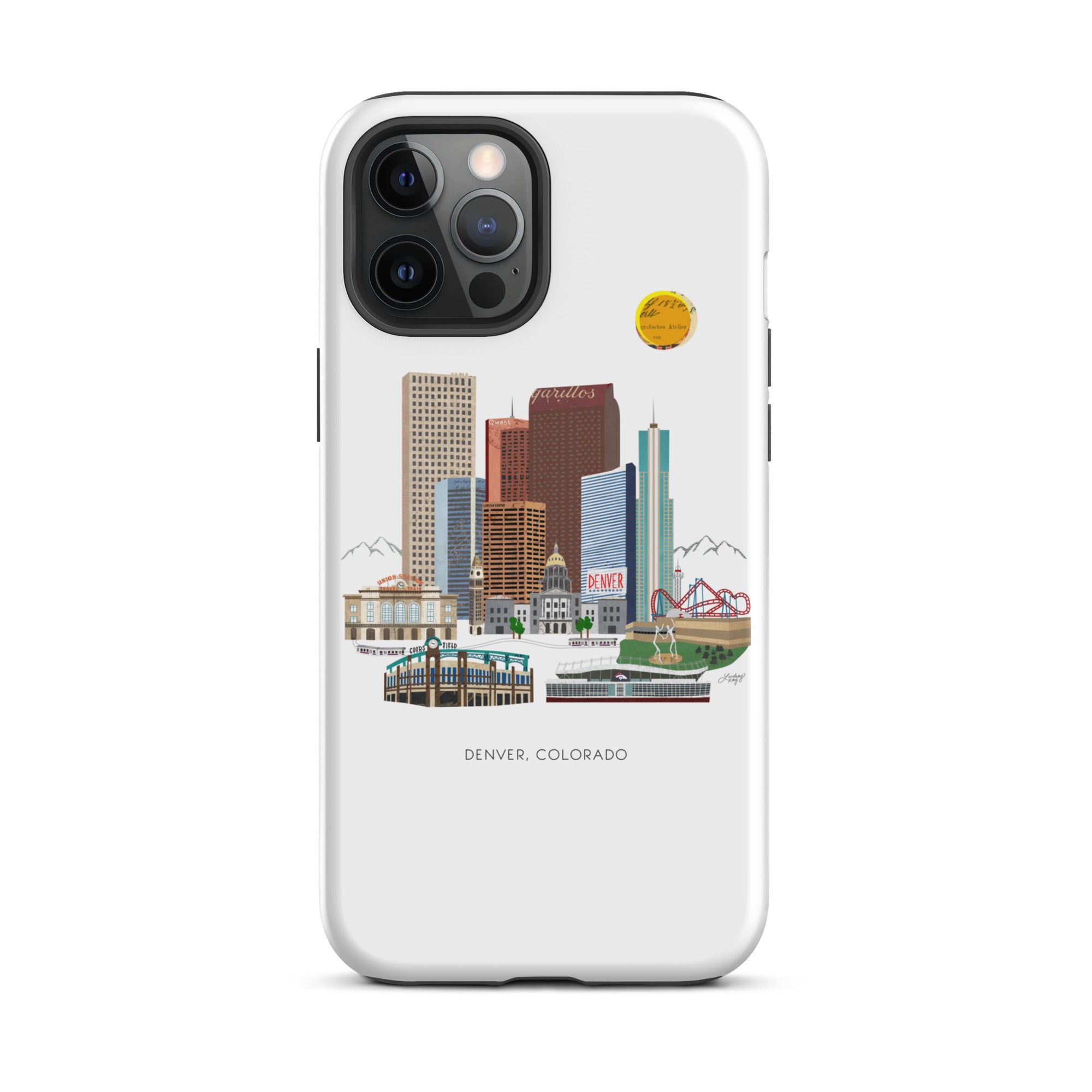 Ilustración del horizonte de Denver - Funda resistente para iPhone®