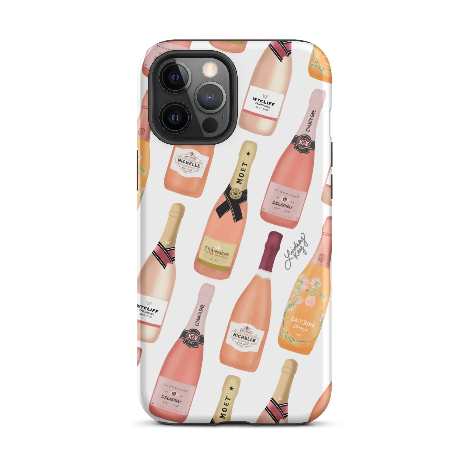 Botellas de champán rosa - Funda resistente para iPhone®