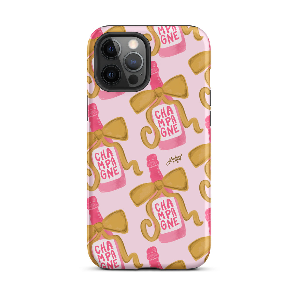 Ribbon Champagne Bottle - Tough Case for iPhone®