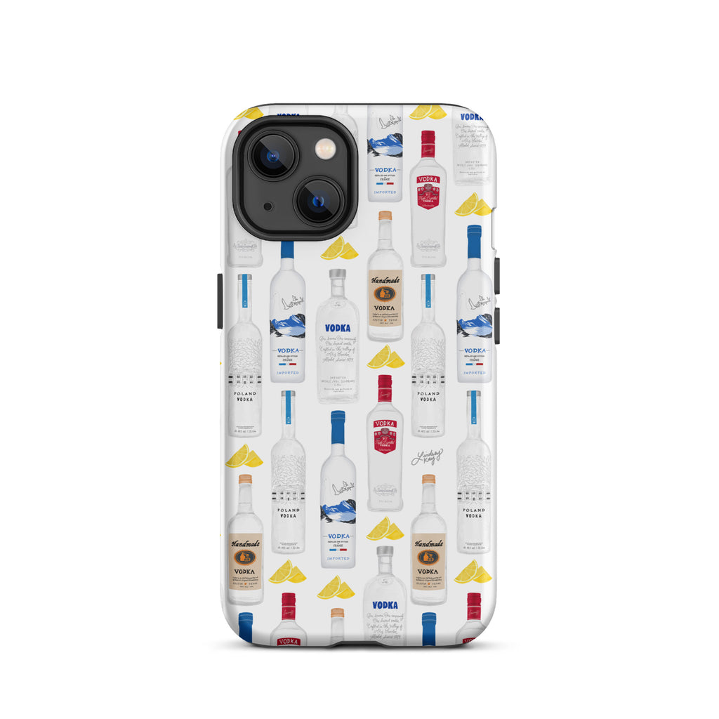 Vodka Bottles Illustration Pattern - Tough Case for iPhone®