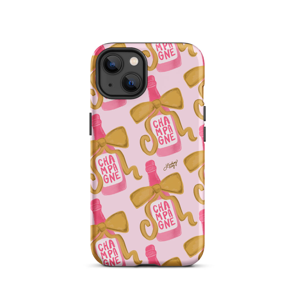 Ribbon Champagne Bottle - Tough Case for iPhone®